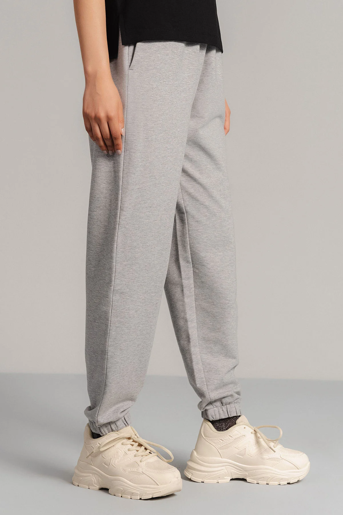 BASIC CROPPED JOGGERS - FRENCH TERRY - Image 5