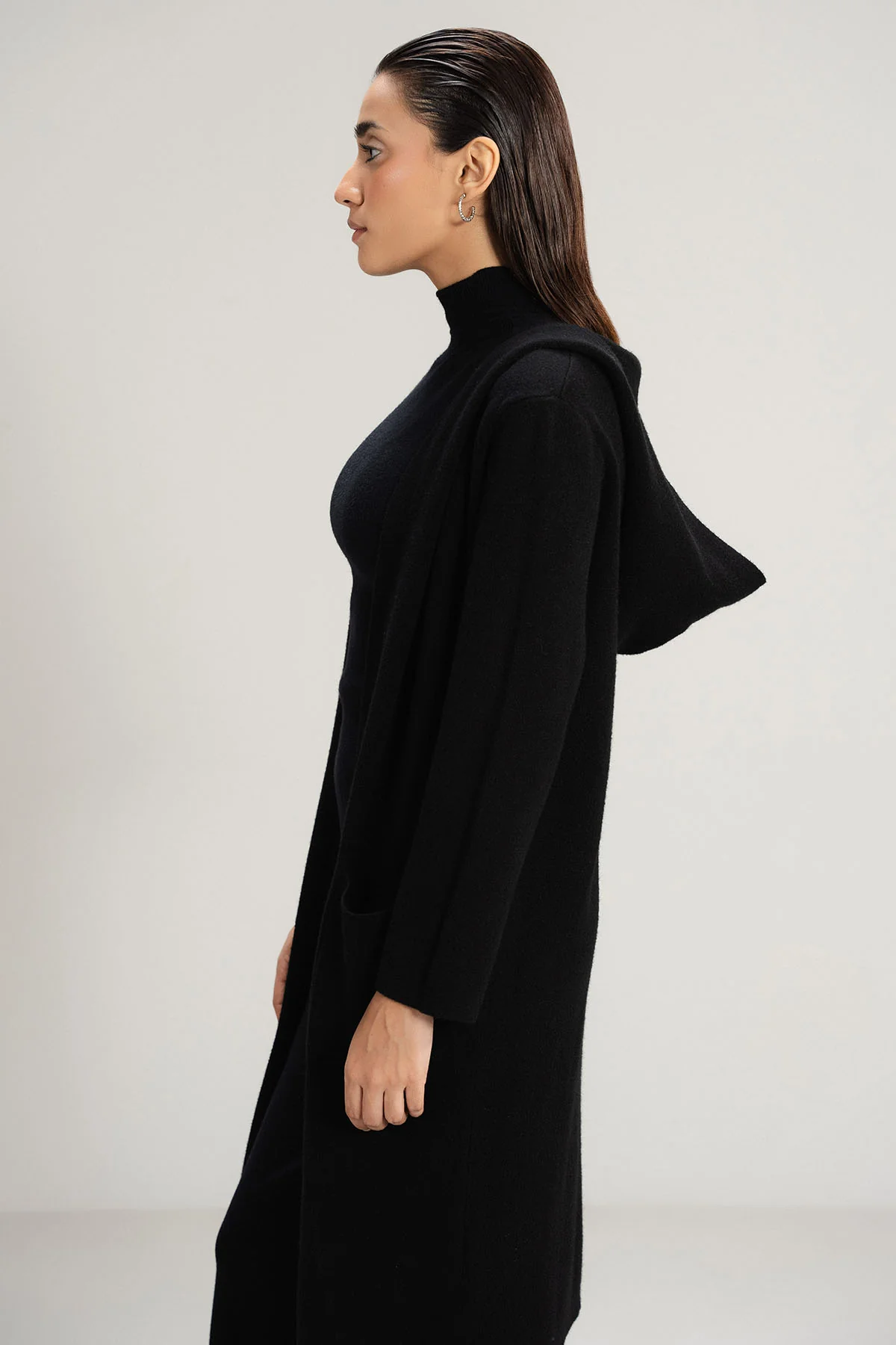 BLACK CARDIGAN - KNIT WEAR - Image 6