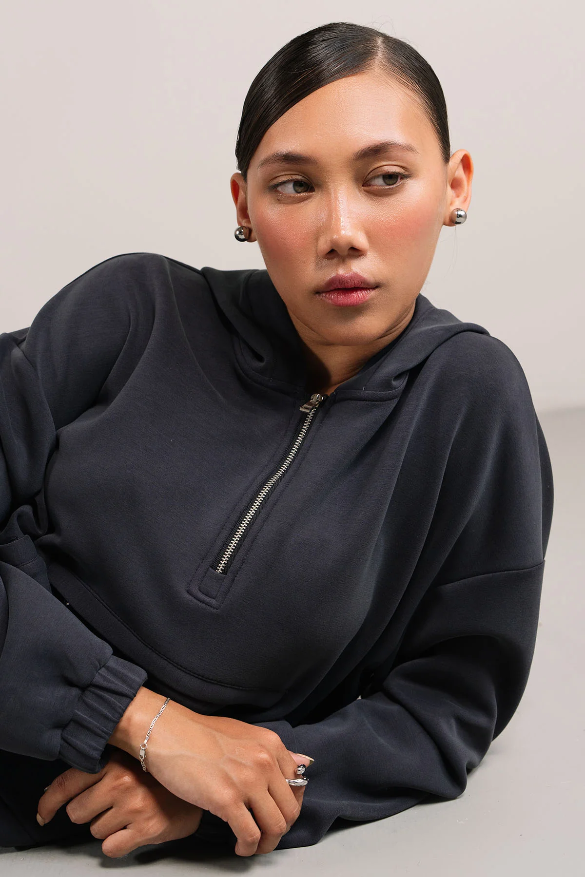 HALF ZIP PULLOVER HOODIE CLOUDLUX - Image 2