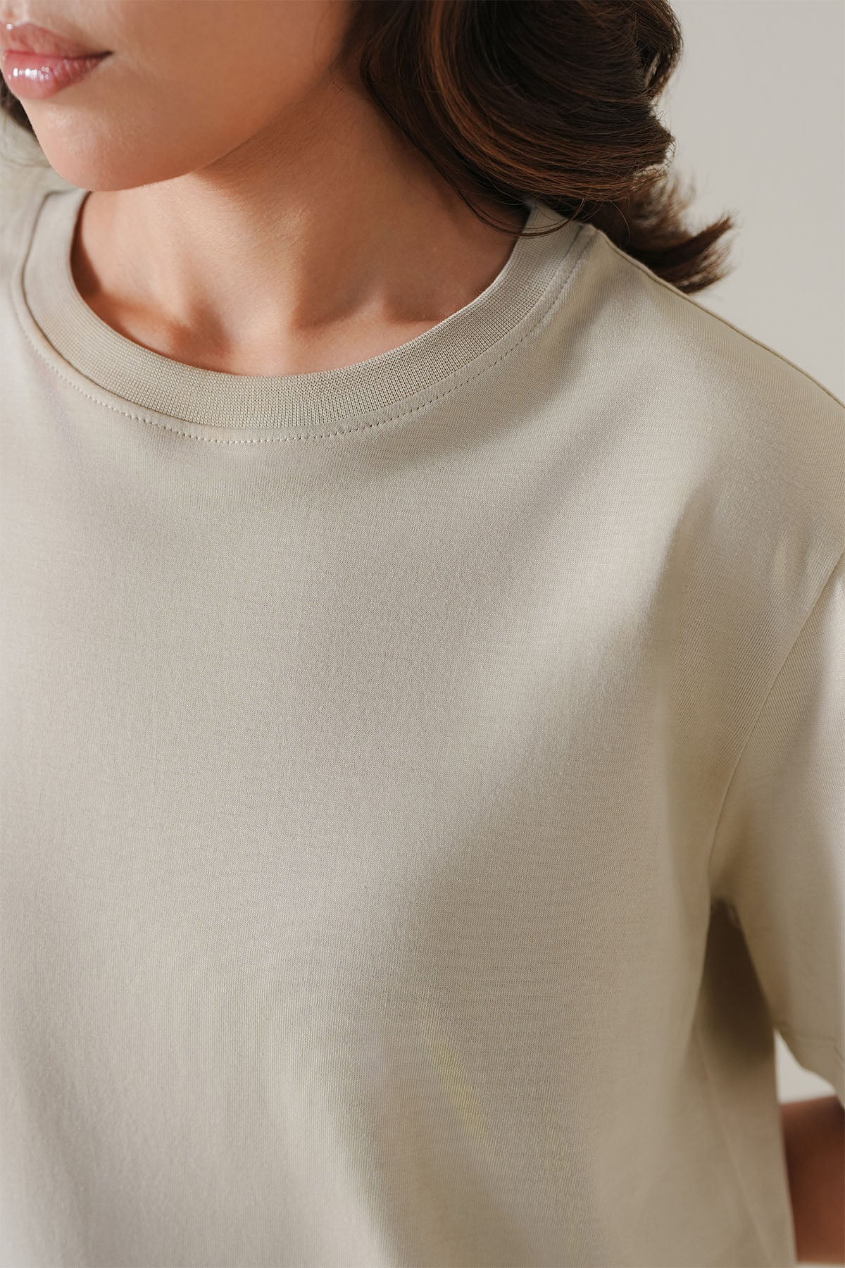 BOXY T-SHIRT CREW SUPIMA COTTON - Image 2