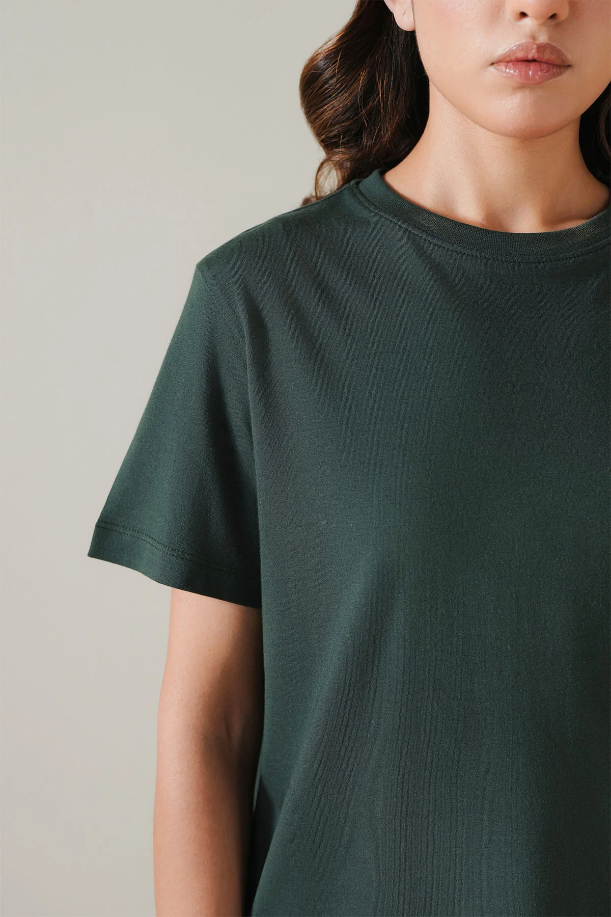 BOXY T-SHIRT CREW SUPIMA COTTON - Image 2