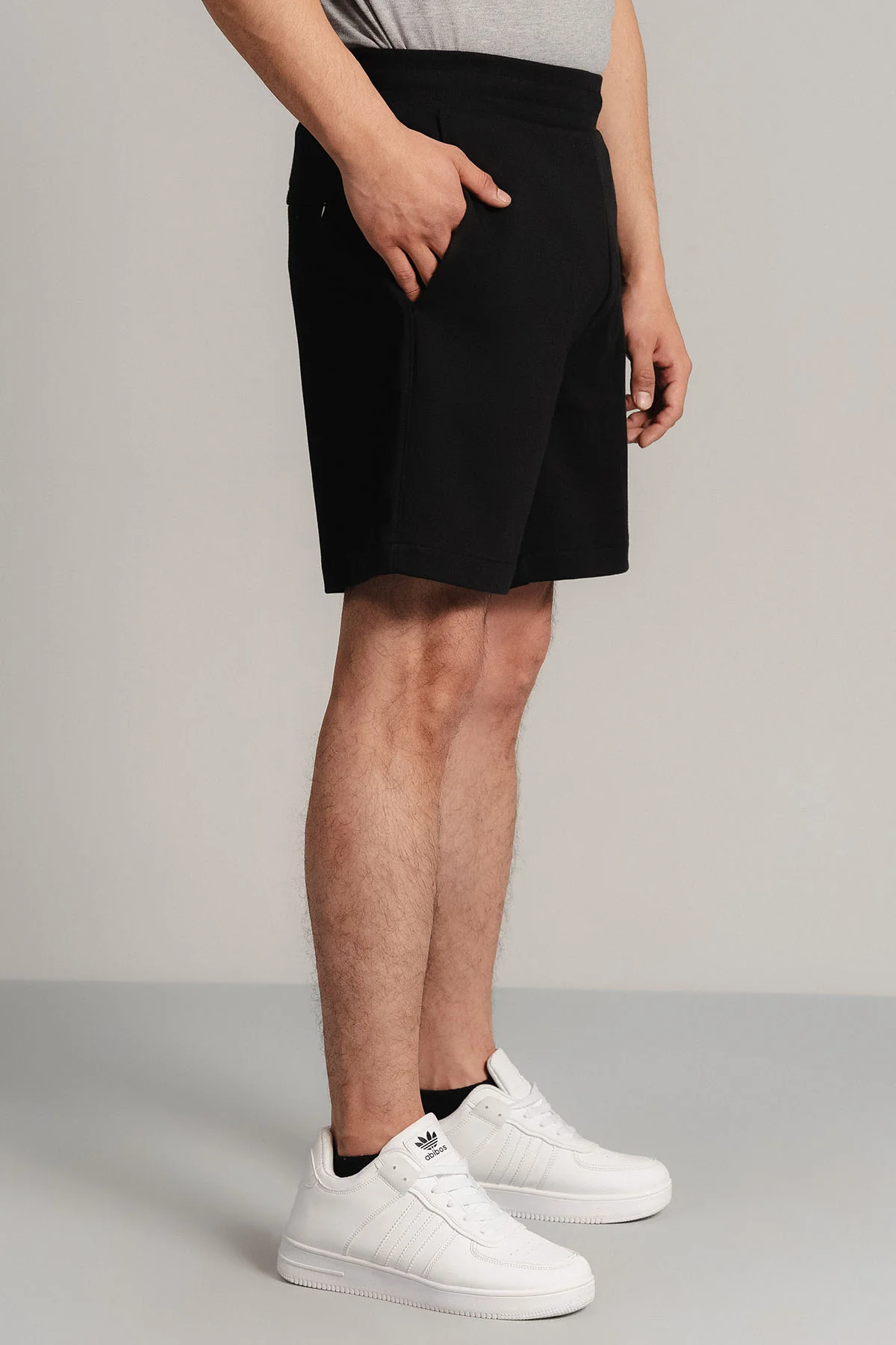 CASUAL DRAWSTRING INTERLOCK SHORTS - Image 8