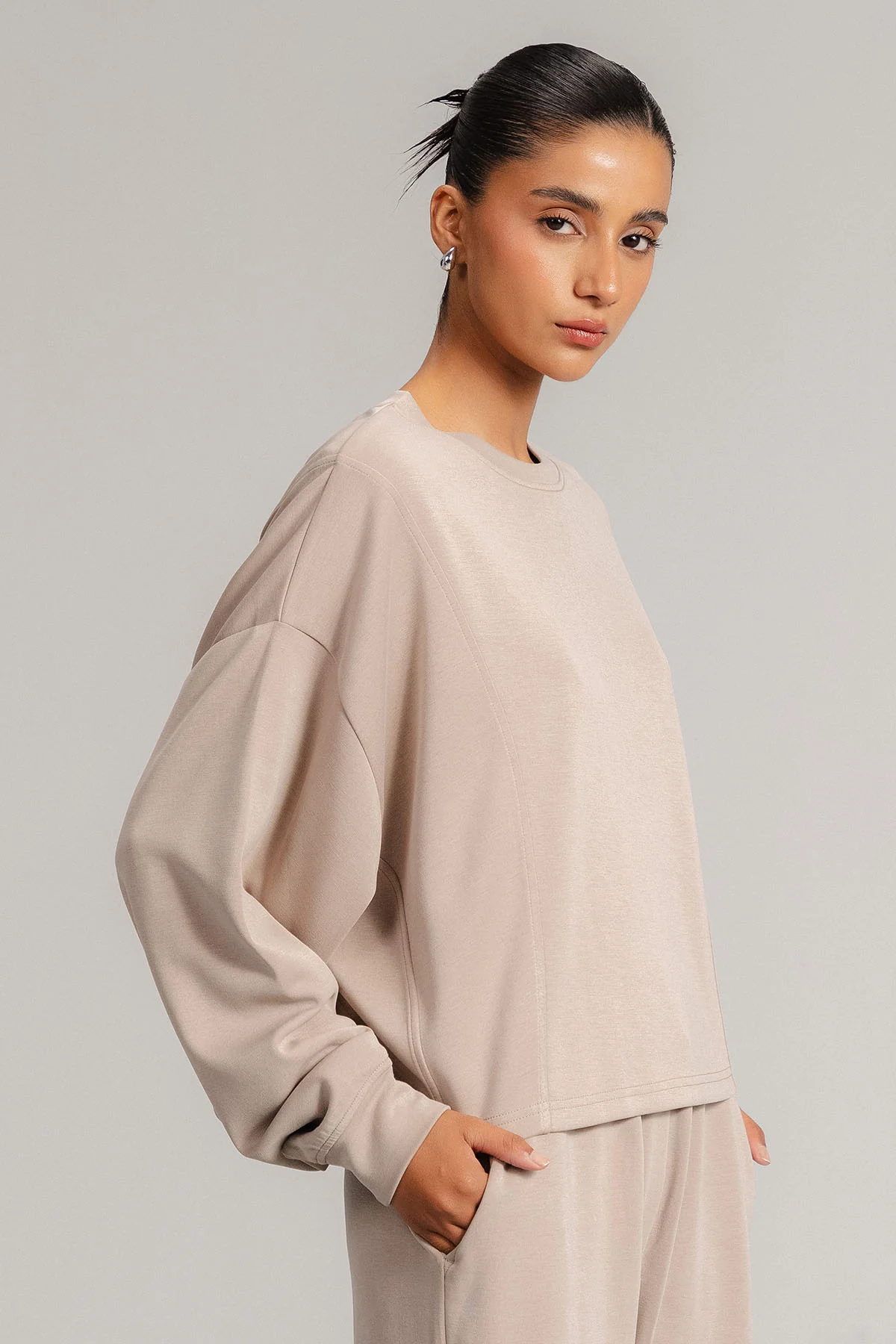 CREW NECK SWEATSHIRT CLOUDLUX LIGHT - Image 4