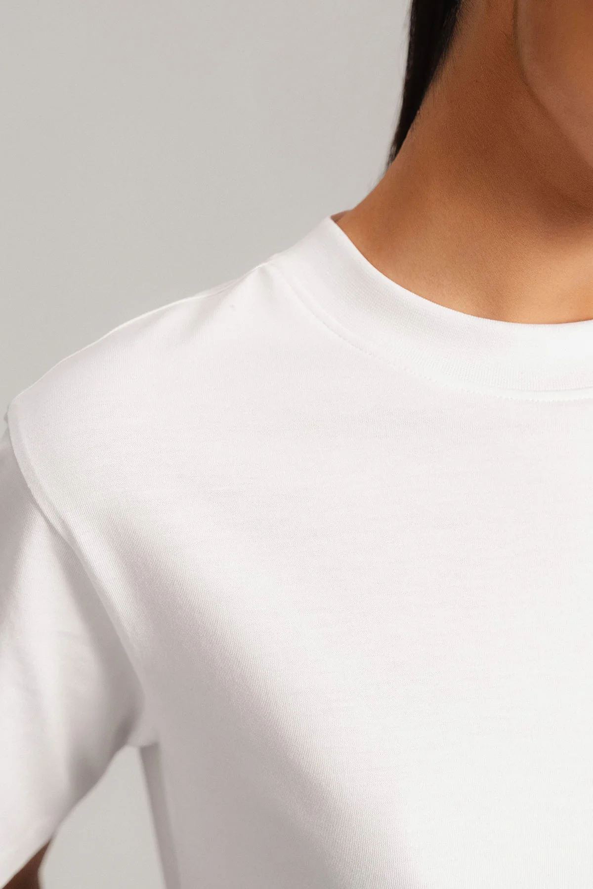 CROPPED T-SHIRT SUPIMA COTTON - Image 4