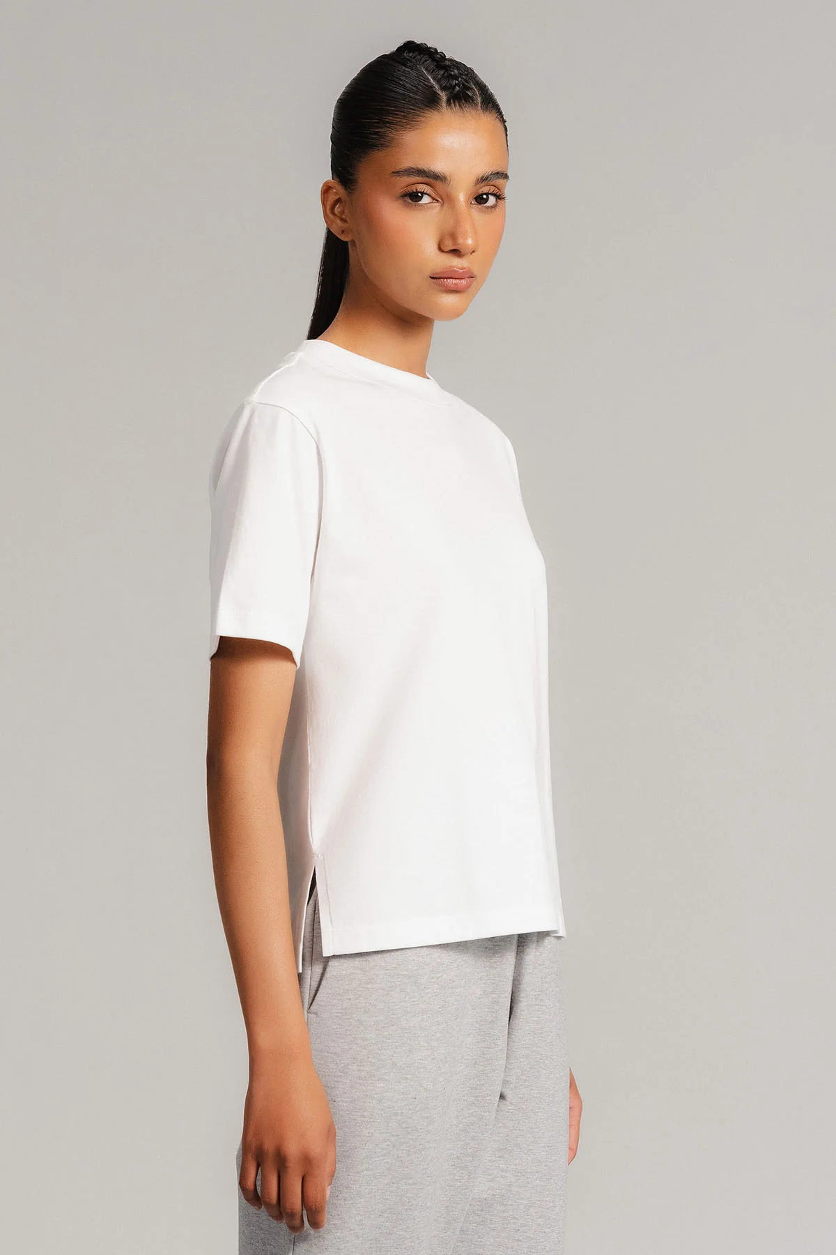 CROPPED T-SHIRT SUPIMA COTTON - Image 5