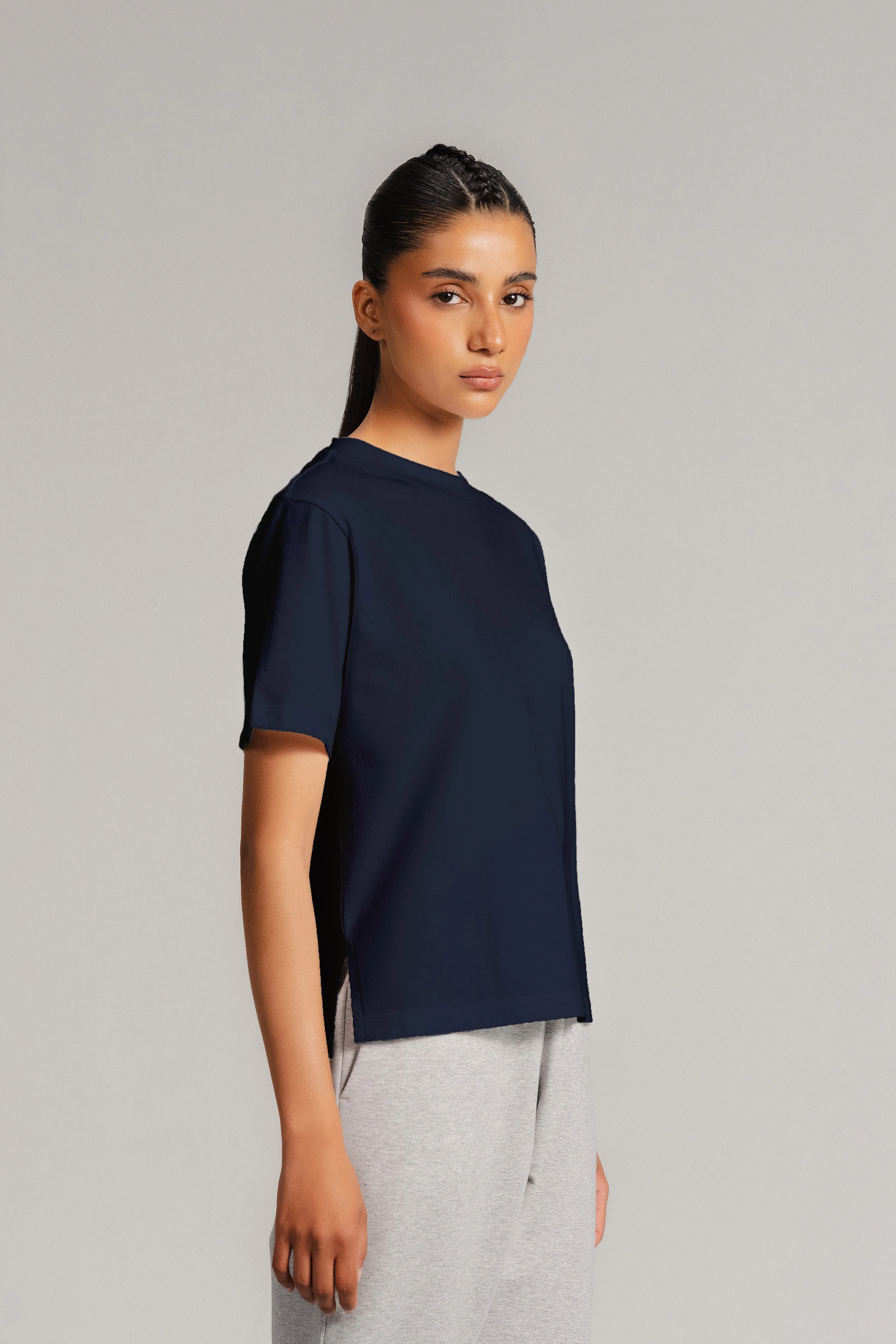 CROPPED T-SHIRT SUPIMA COTTON - Image 3