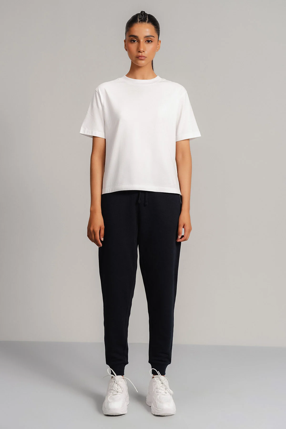 CUFFED ANKLE JOGGER PANTS - FRENCH TERRY - Image 4