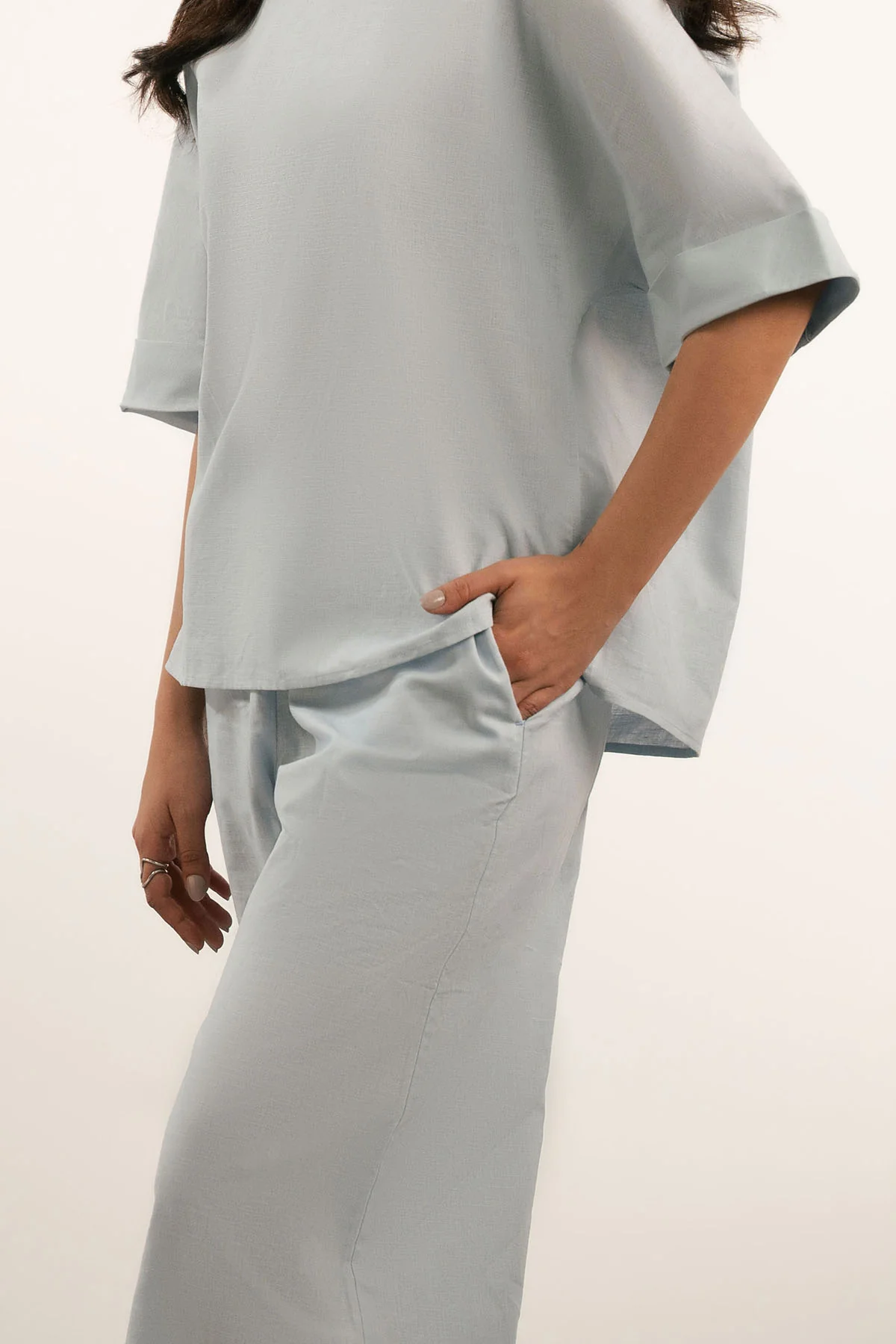 DRAW STRING LINEN TROUSERS - Image 5