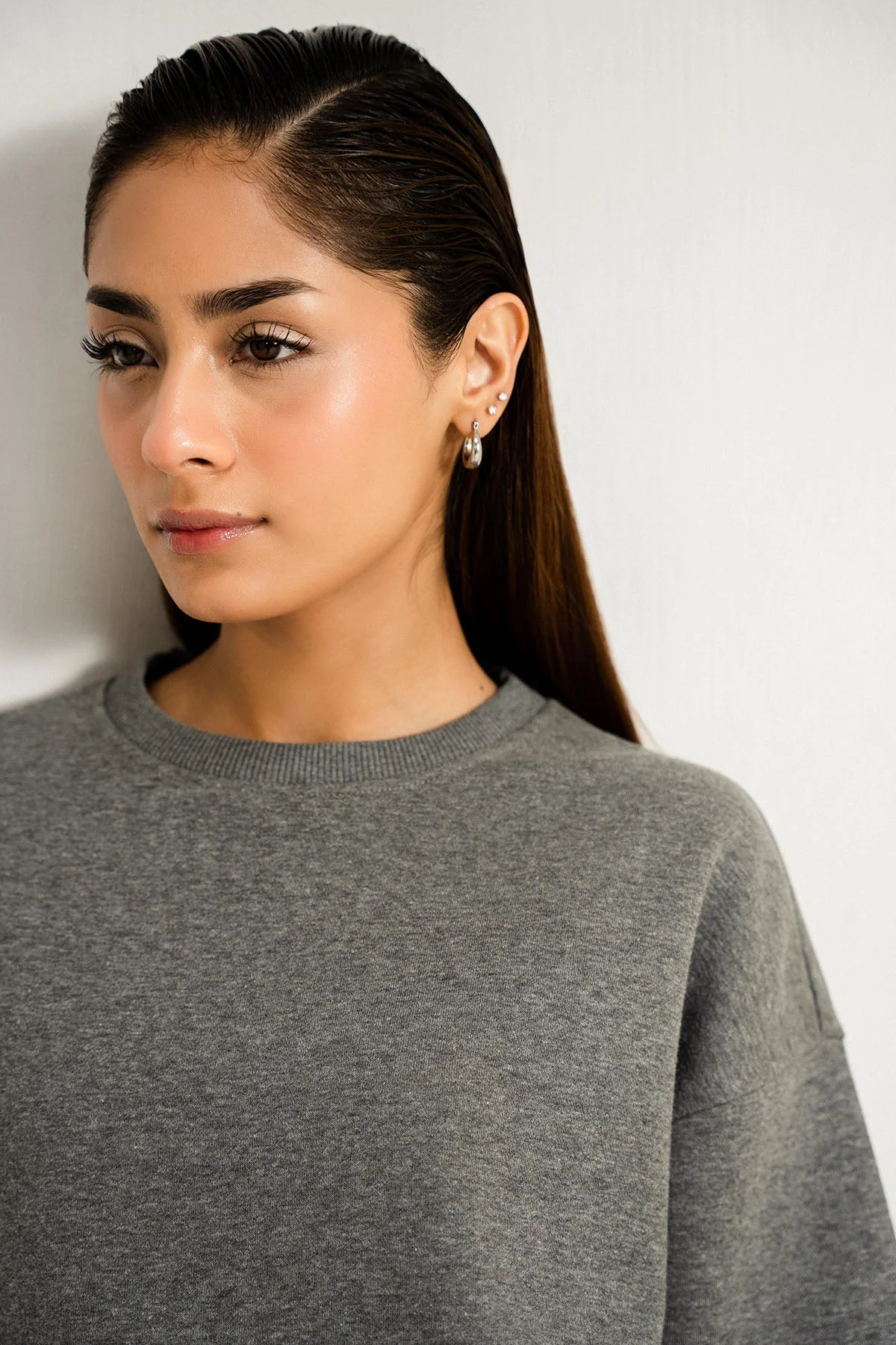 DROP SHOULDER SWEAT - PIMA FLEECE - Image 4