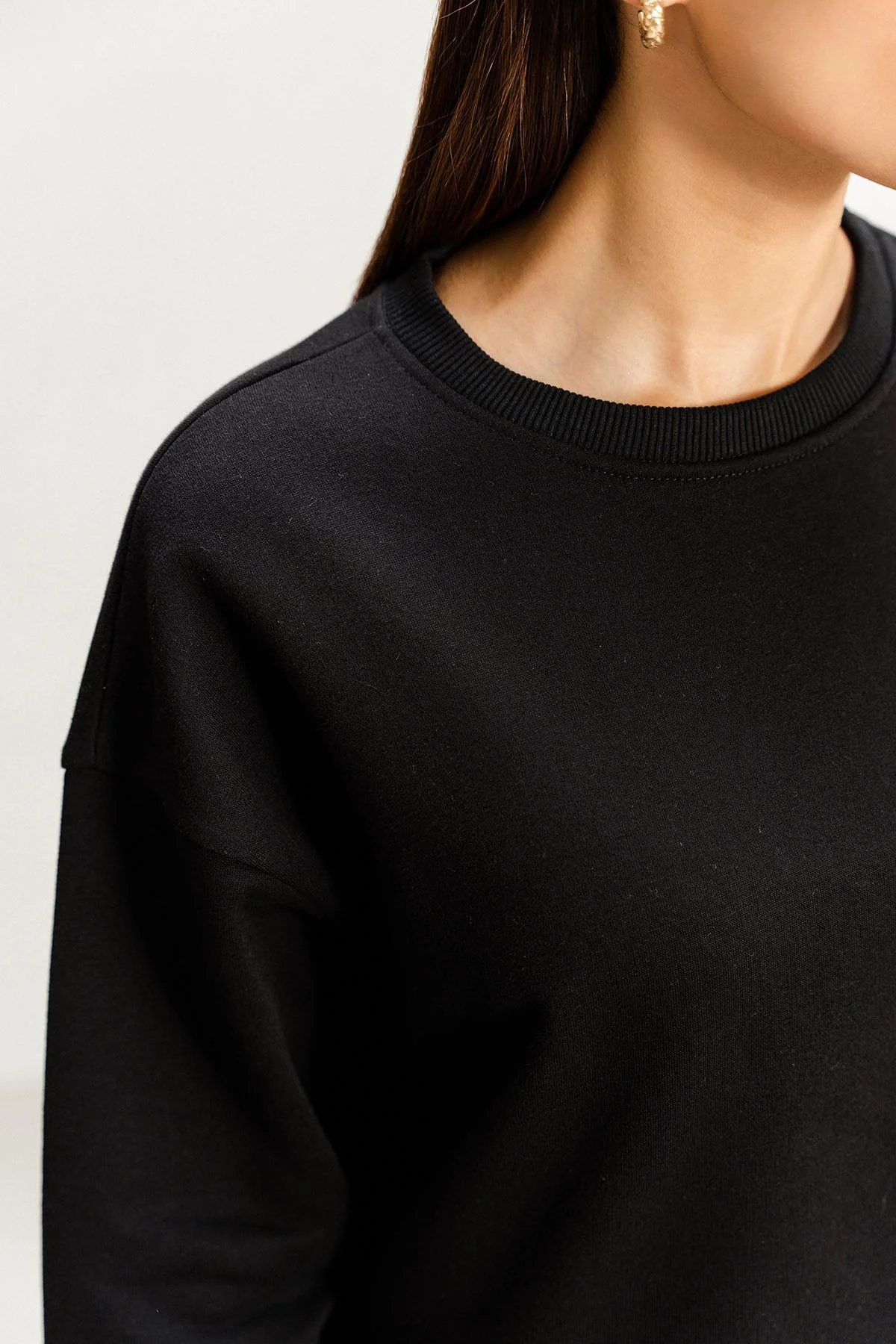 DROP SHOULDER SWEAT - PIMA FLEECE - Image 5