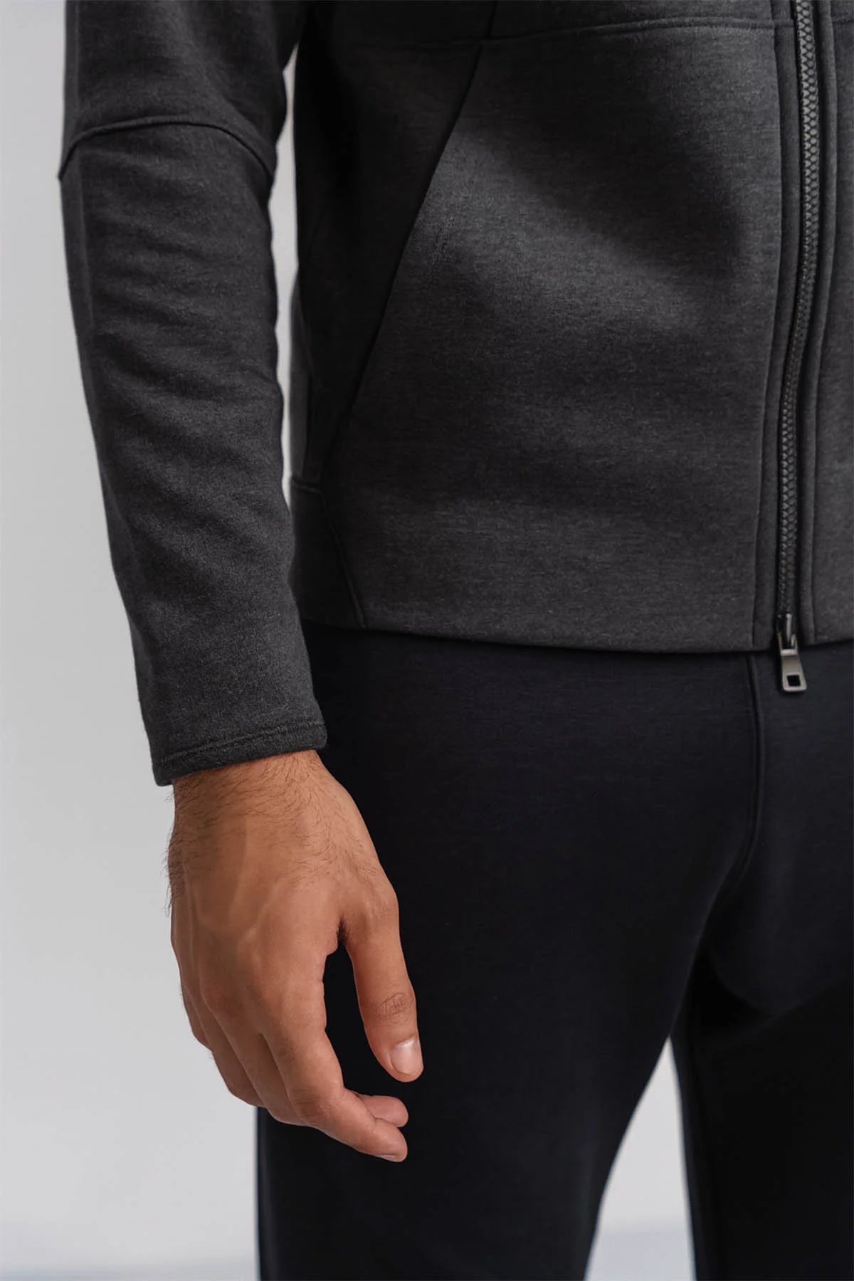 FULL ZIP HOODIE-DOUBLE KNIT - Image 5