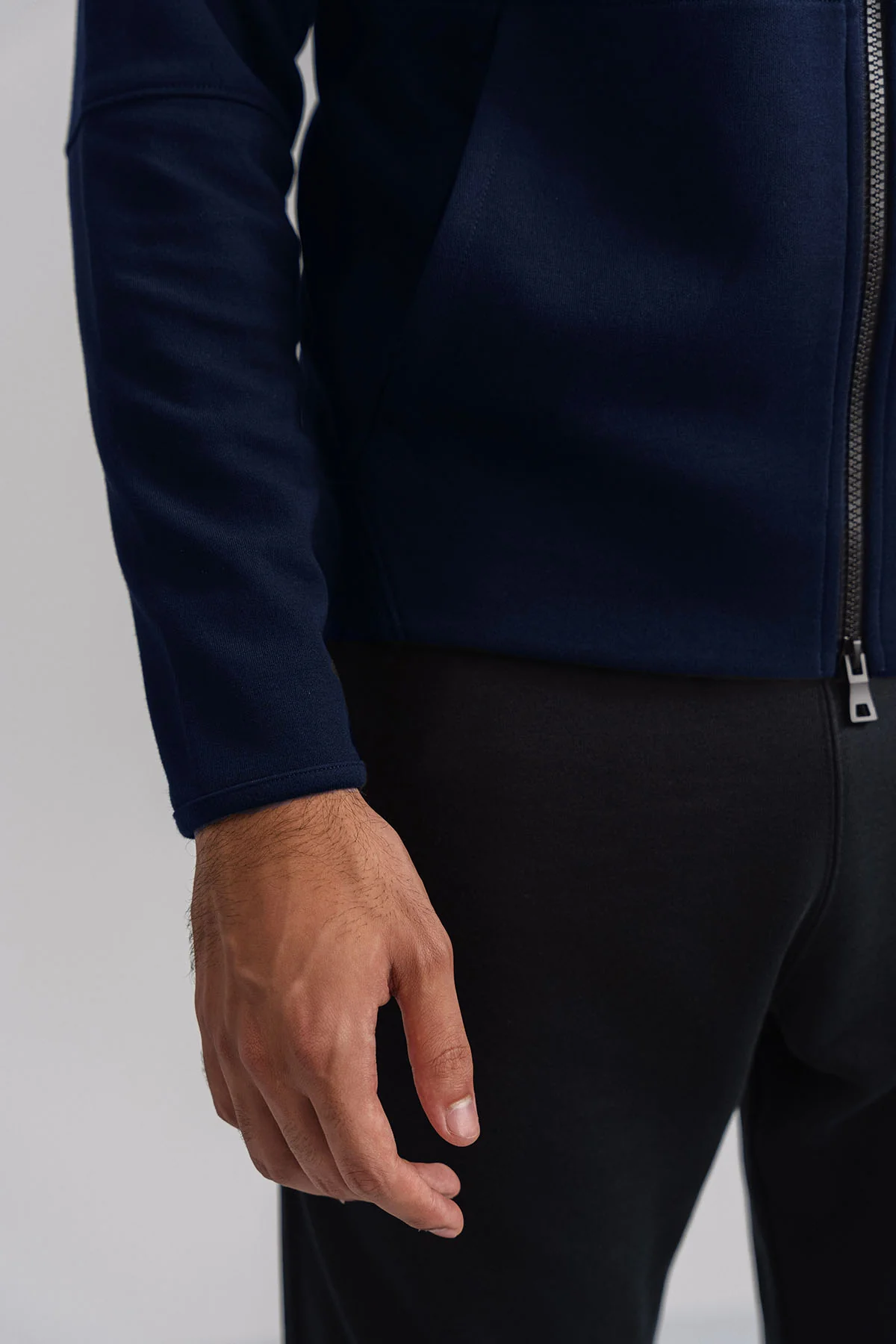 FULL ZIP HOODIE-DOUBLE KNIT - Image 2