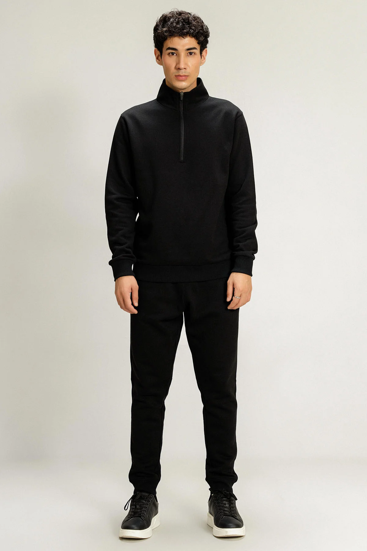 HALF ZIP SWEATSHIRT - PIMA FLEECE - Image 5