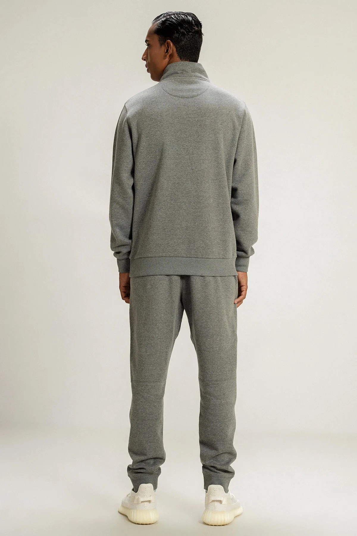 HALF ZIP SWEATSHIRT - PIMA FLEECE - Image 3