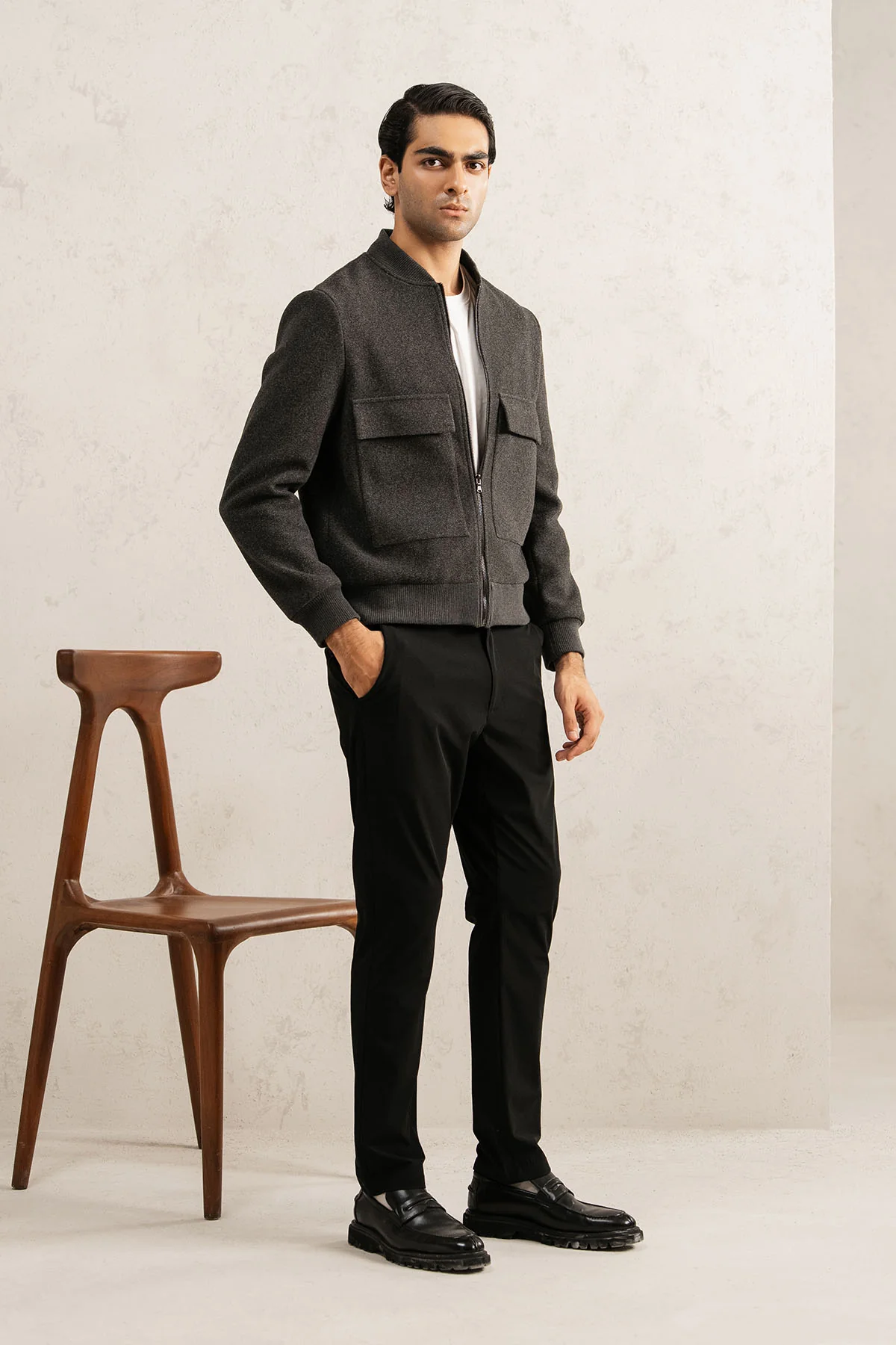 KNIT UTILITY JACKET - Image 5