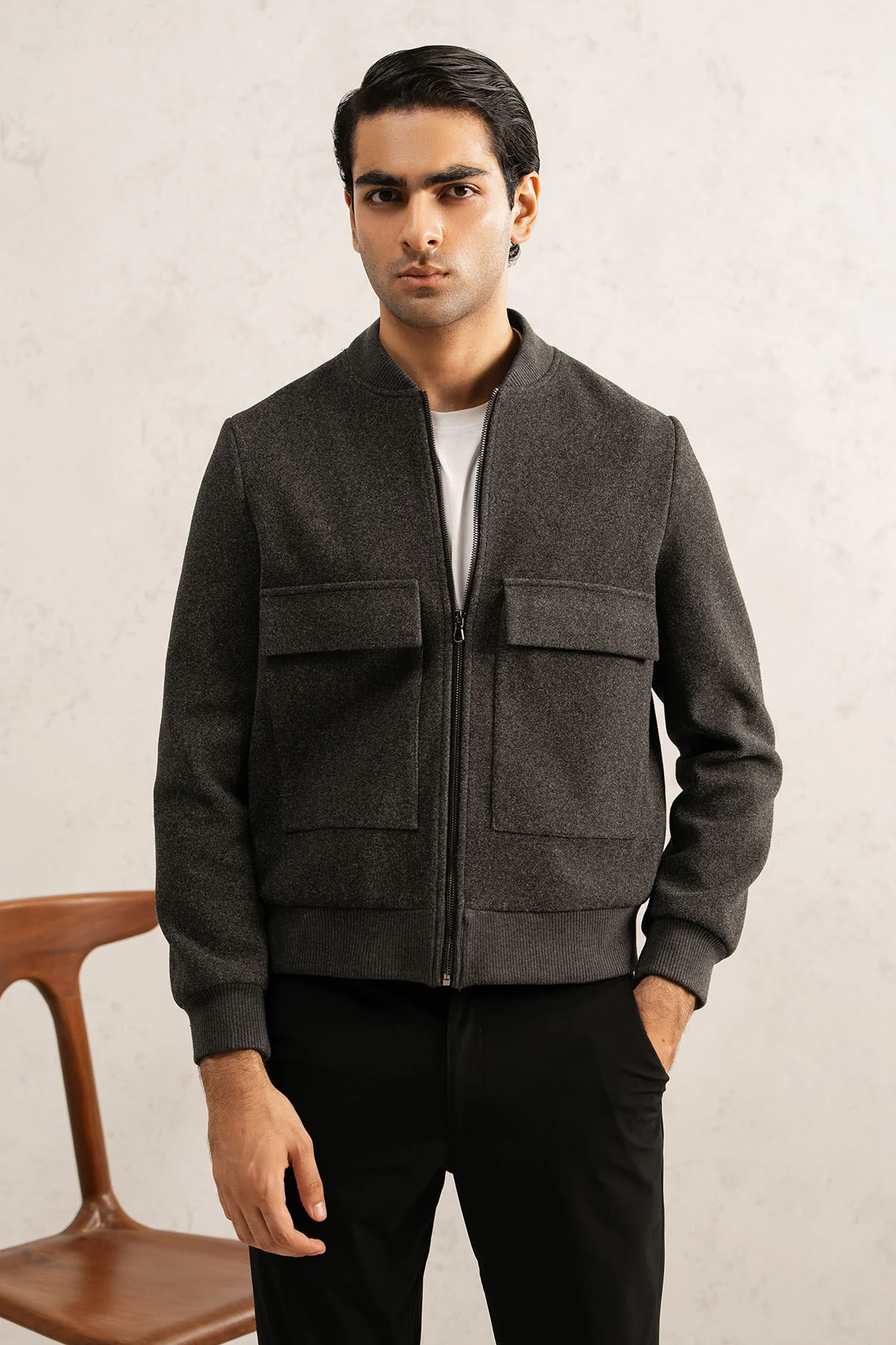 KNIT UTILITY JACKET - Image 6
