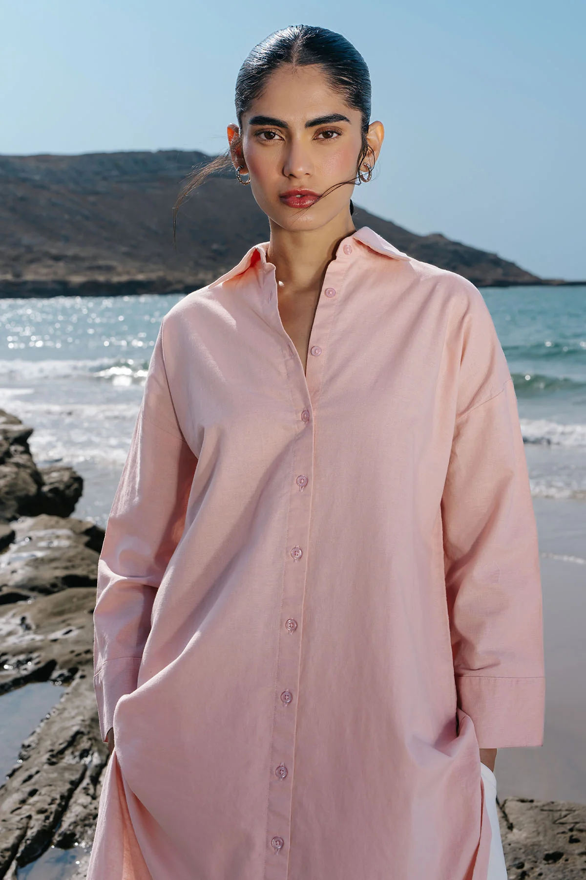 LINEN SHIRT DRESS - Image 4