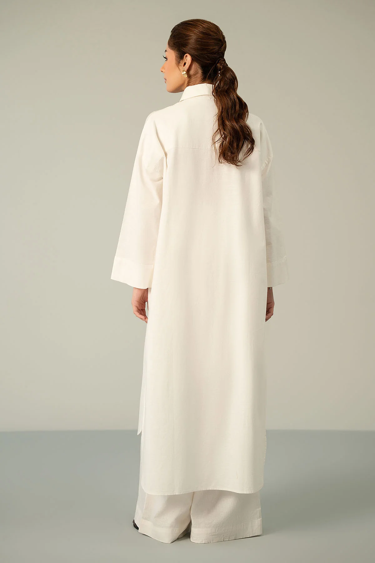 LINEN SHIRT DRESS - Image 4