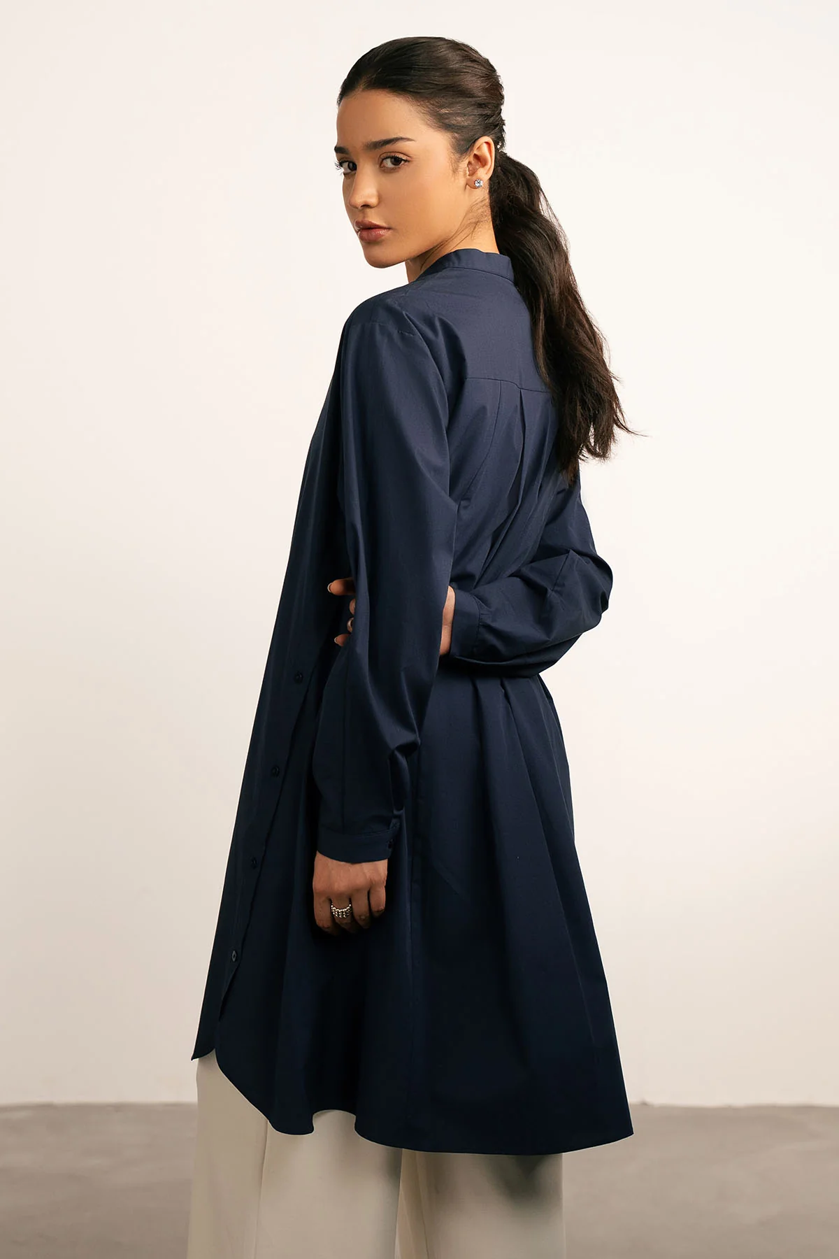 BUTTON DOWN LONG TUNIC - Image 3
