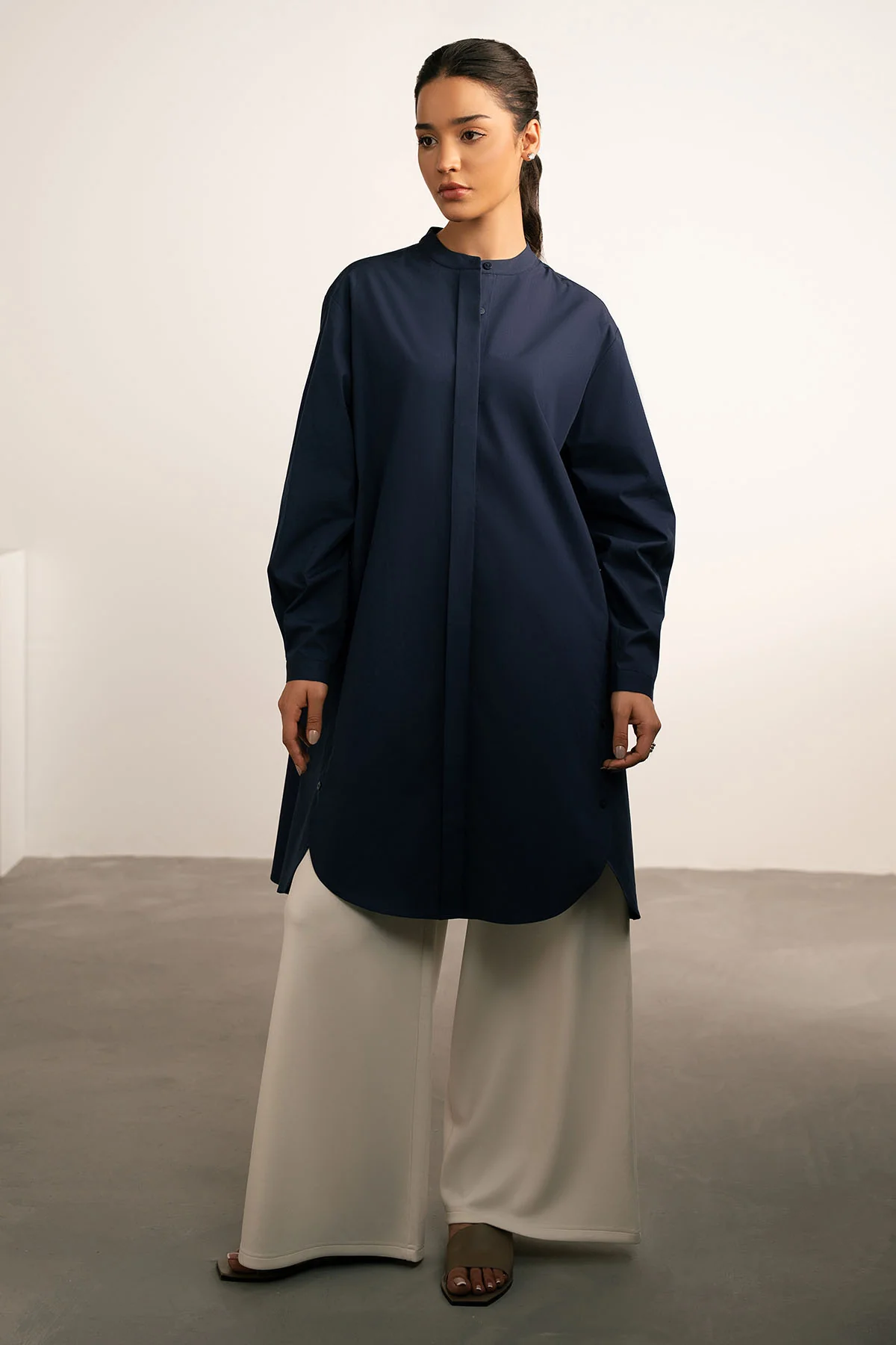 BUTTON DOWN LONG TUNIC - Image 4
