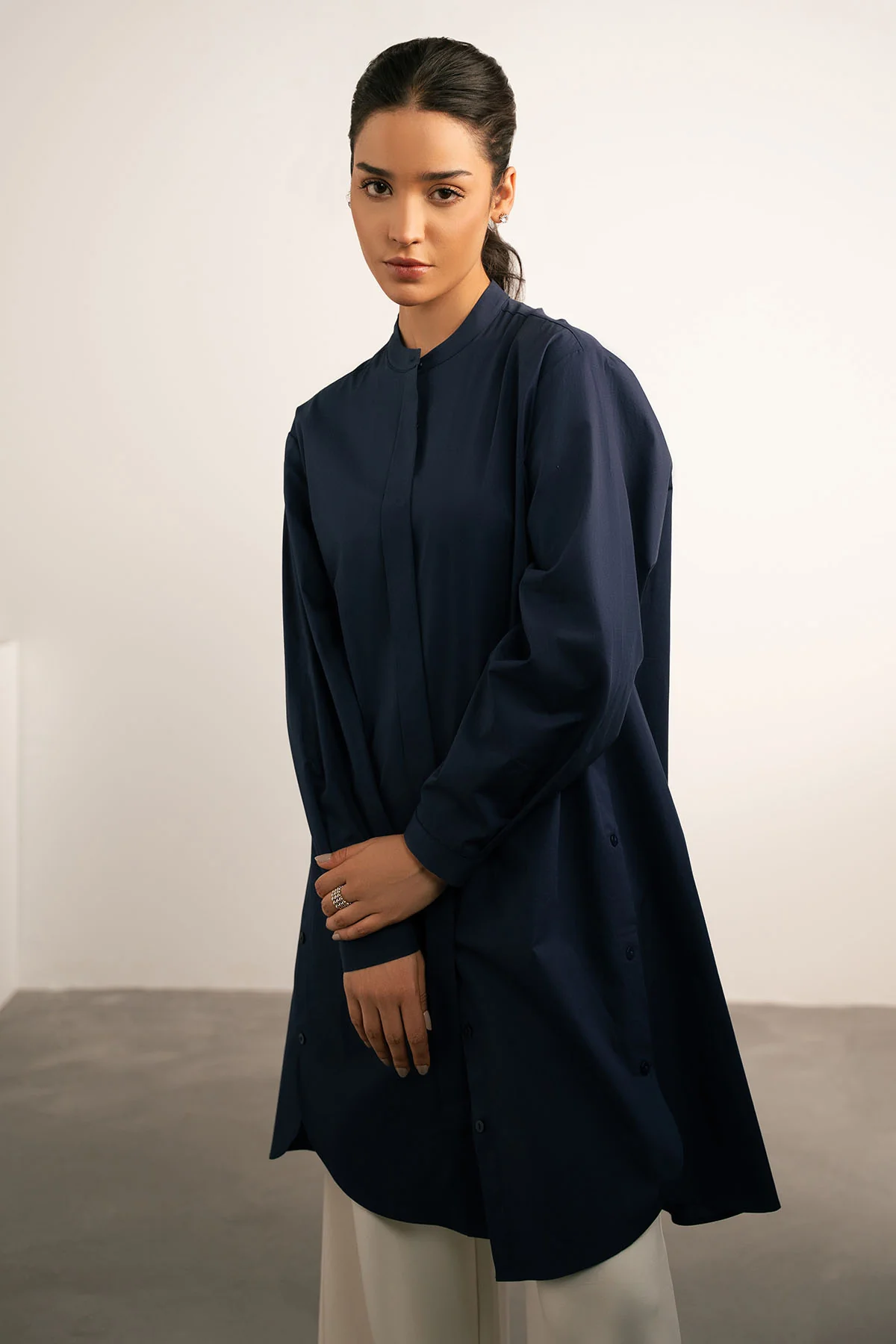 BUTTON DOWN LONG TUNIC - Image 8