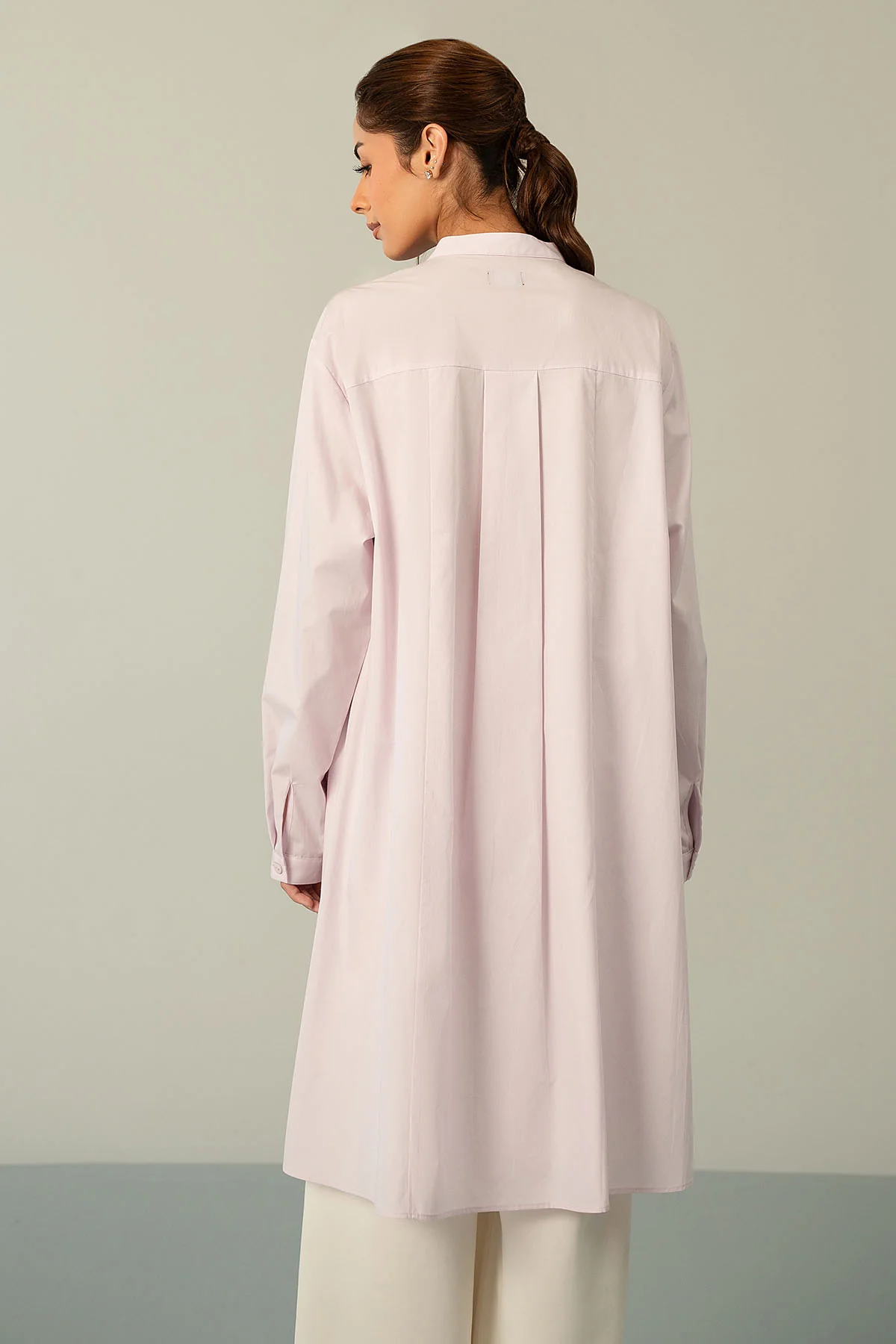 BUTTON DOWN LONG TUNIC - Image 3