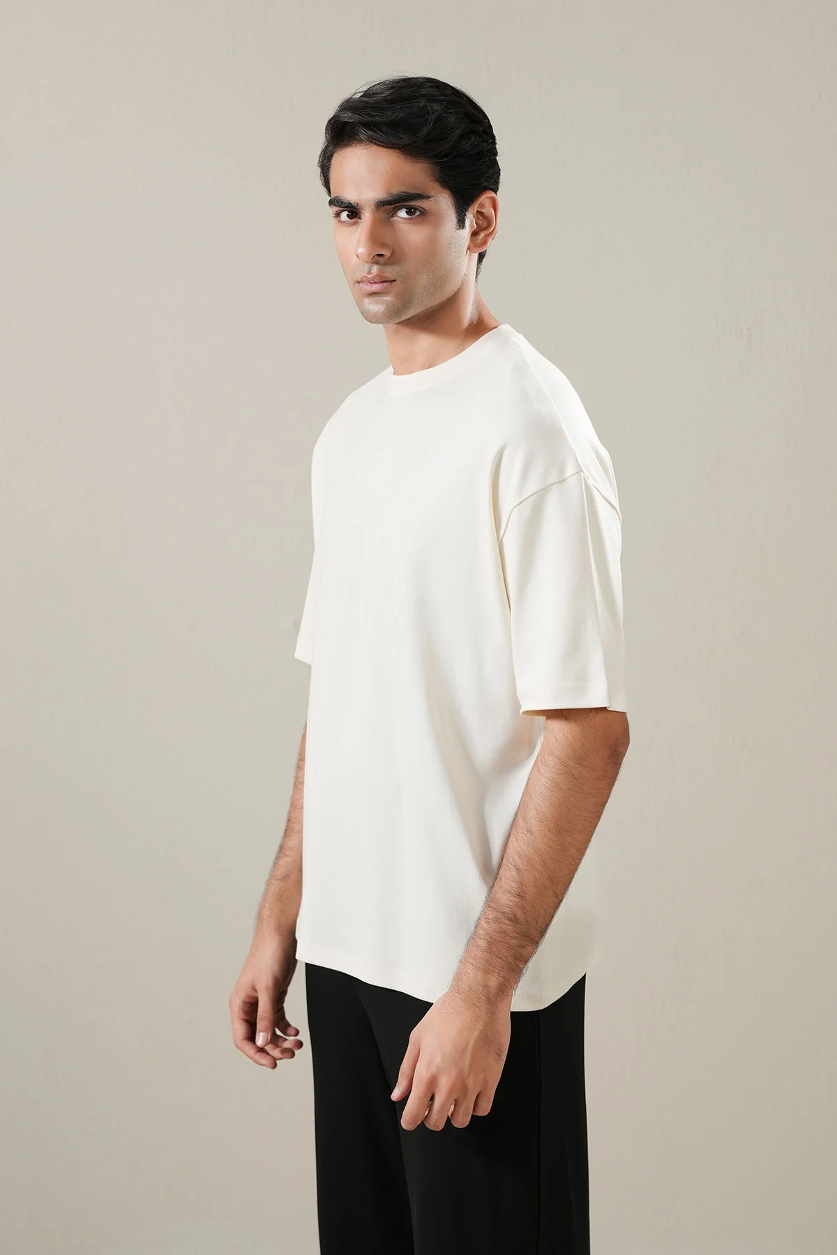 MEN OVERSIZED DOUBLE KNIT T-SHIRT - Image 4