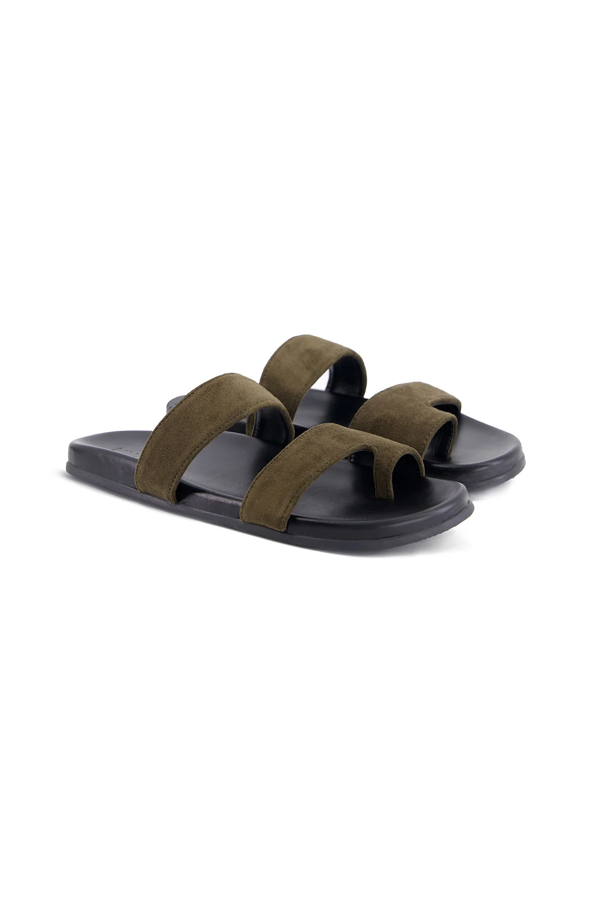 MINIMAL SUEDE SLIDE
