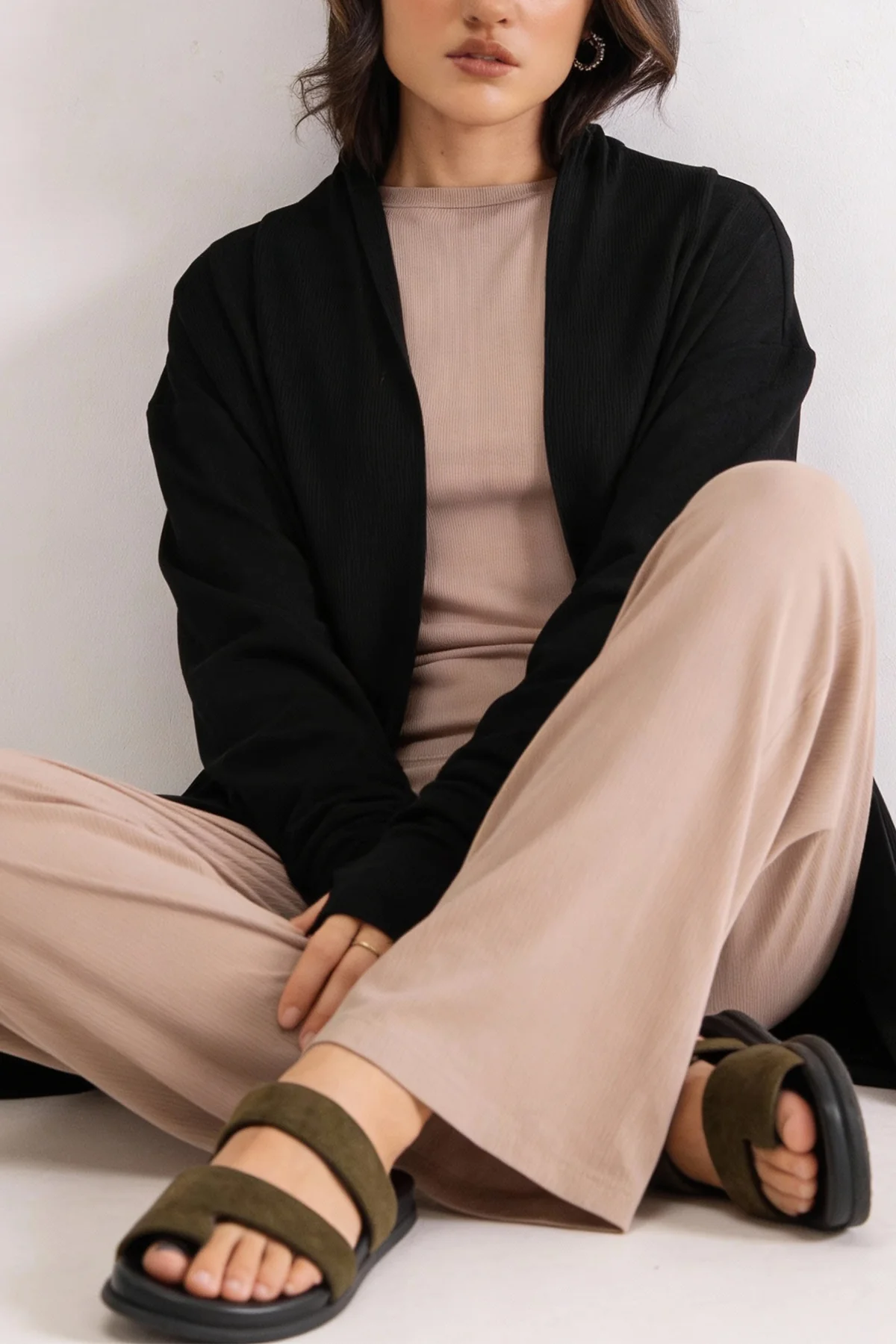 MINIMAL SUEDE SLIDE - Image 6