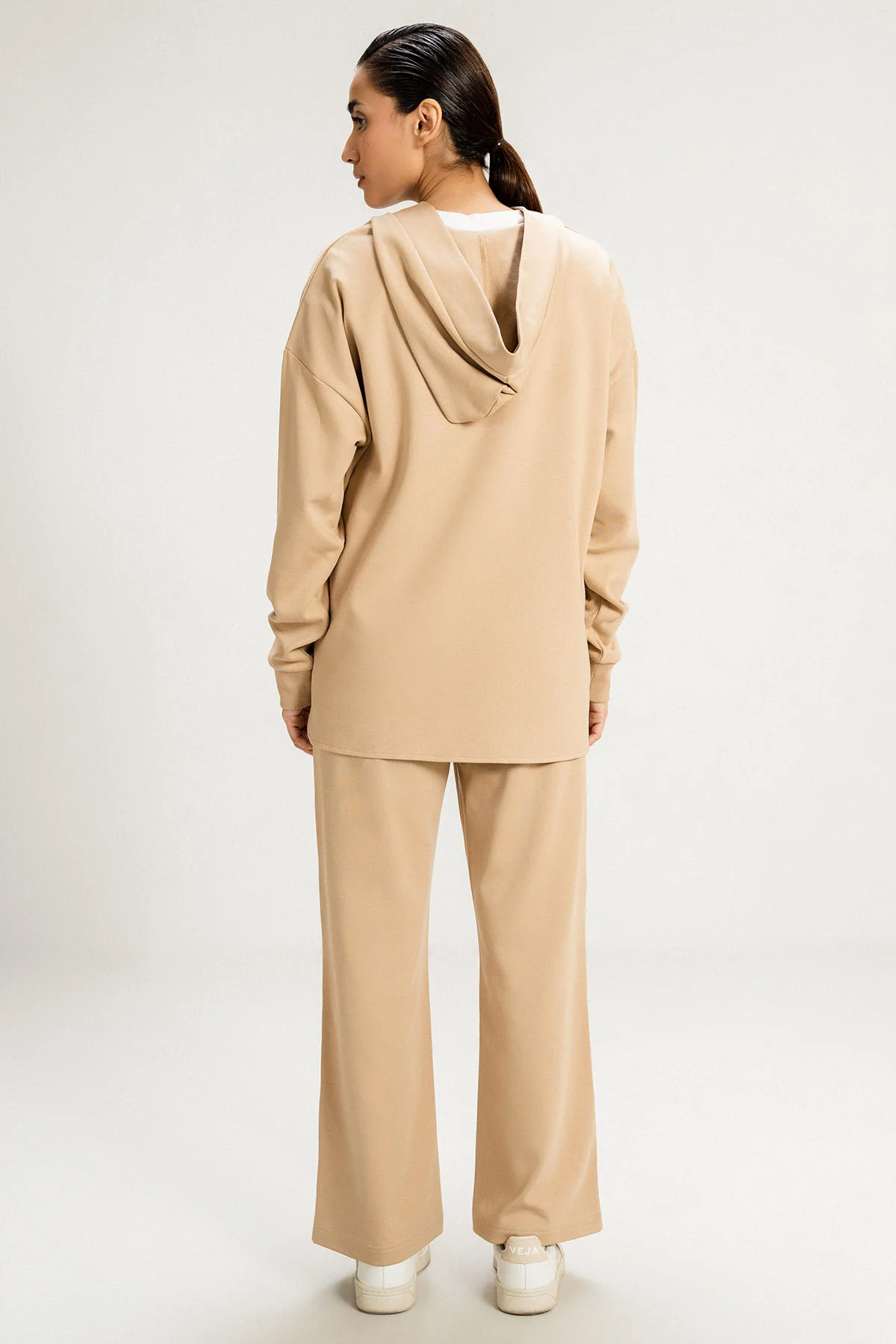 OPEN PLACKET PULLOVER HOODIE - Image 5