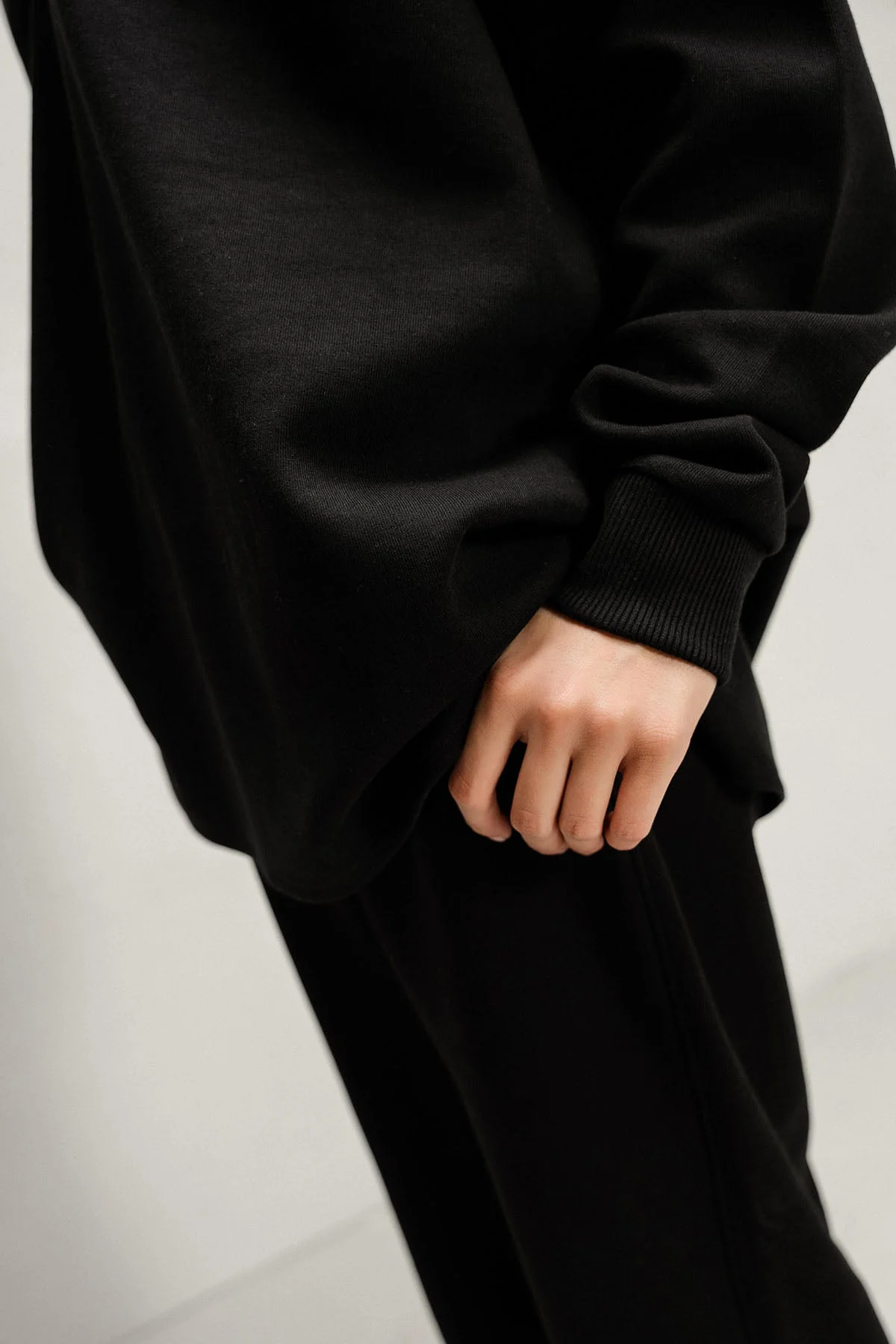 OPEN PLACKET PULLOVER HOODIE - Image 3