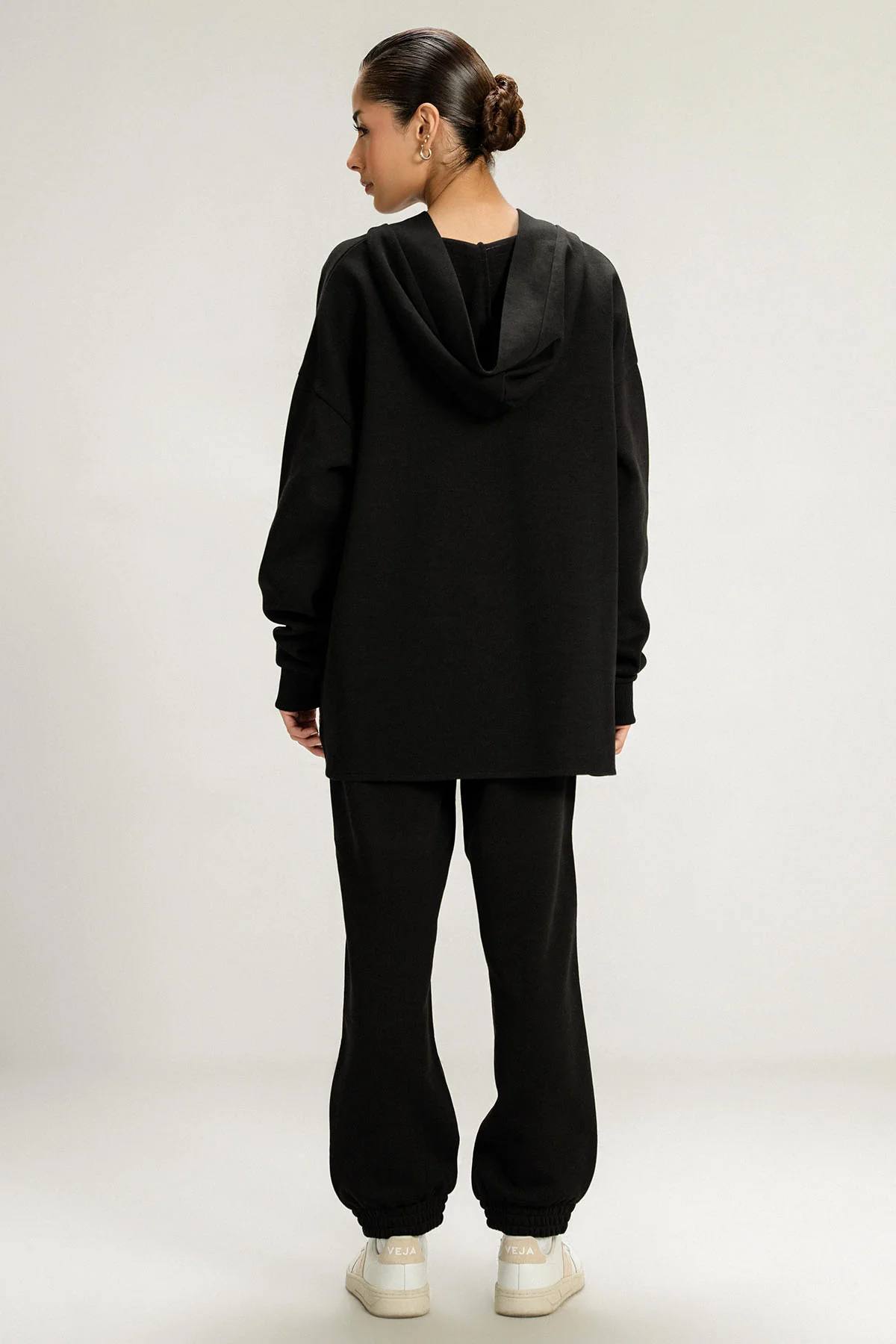 OPEN PLACKET PULLOVER HOODIE - Image 5