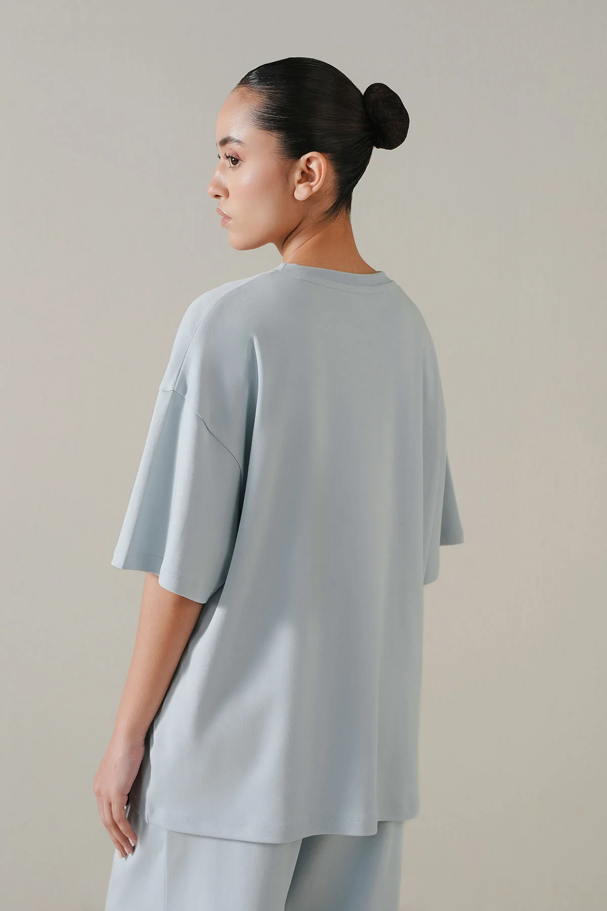 OVERSIZED - DOUBLE KNIT T-SHIRT - Image 5