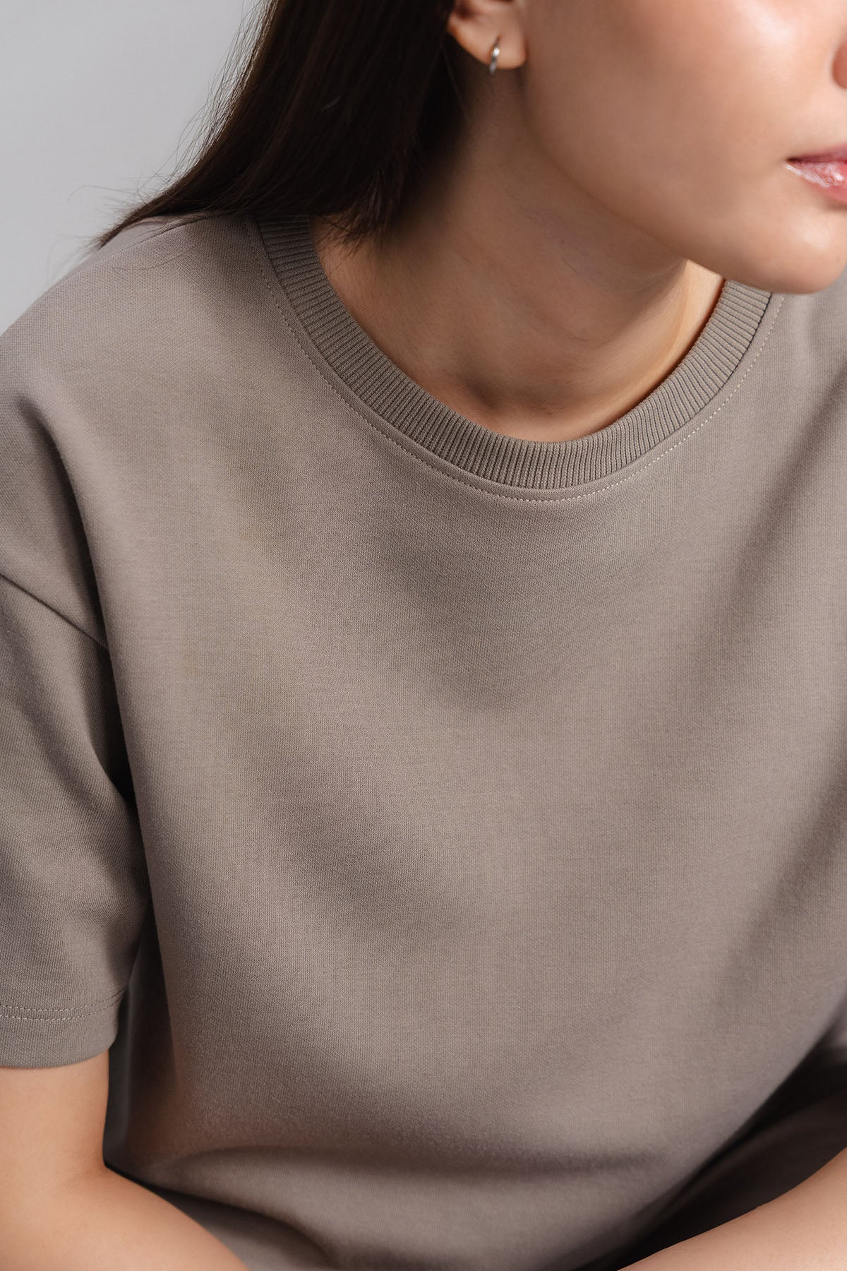 OVERSIZED - DOUBLE KNIT T-SHIRT - Image 2