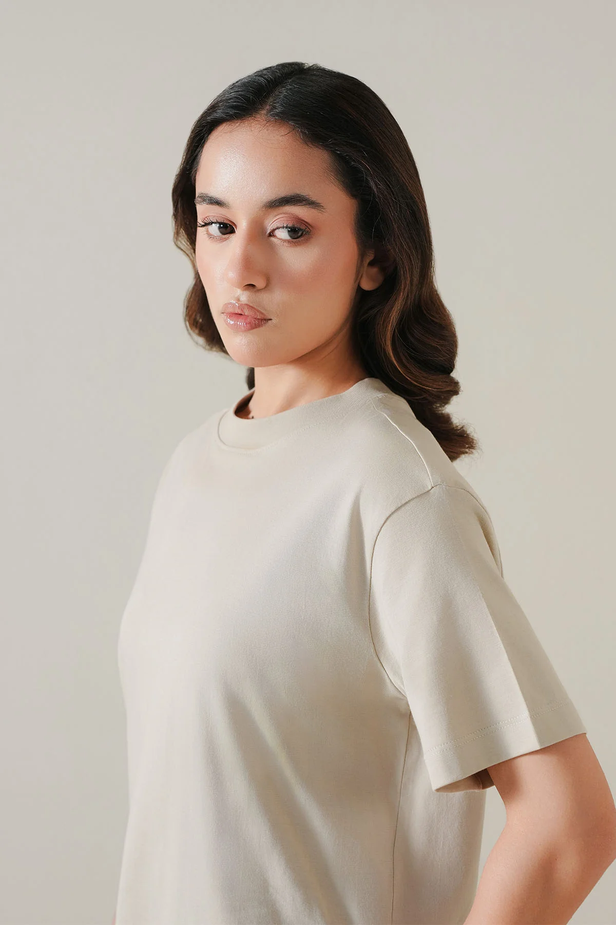 OVERSIZED T-SHIRT CREW SUPIMA COTTON - Image 2