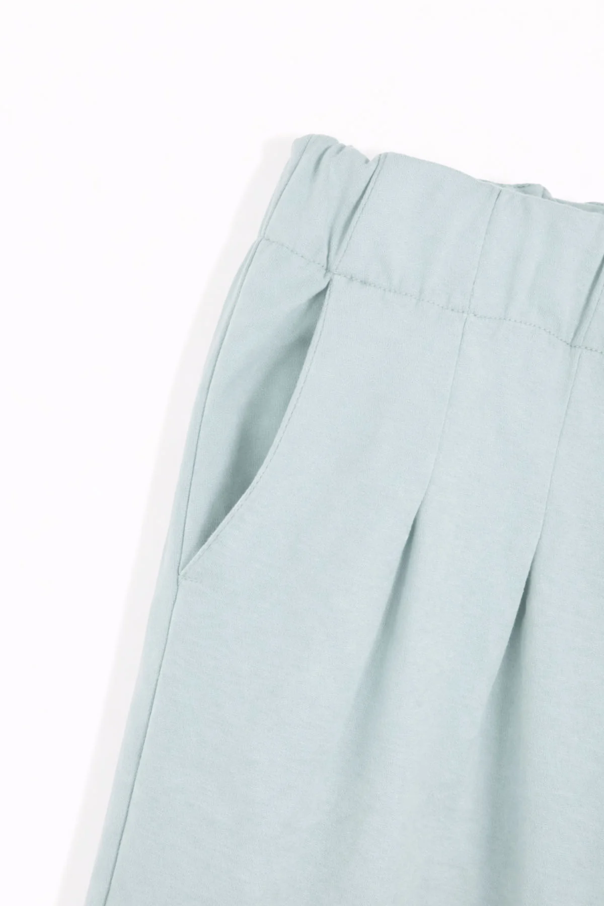 PLEATED WIDE LEG PANT DOUBLE KNIT - Image 2