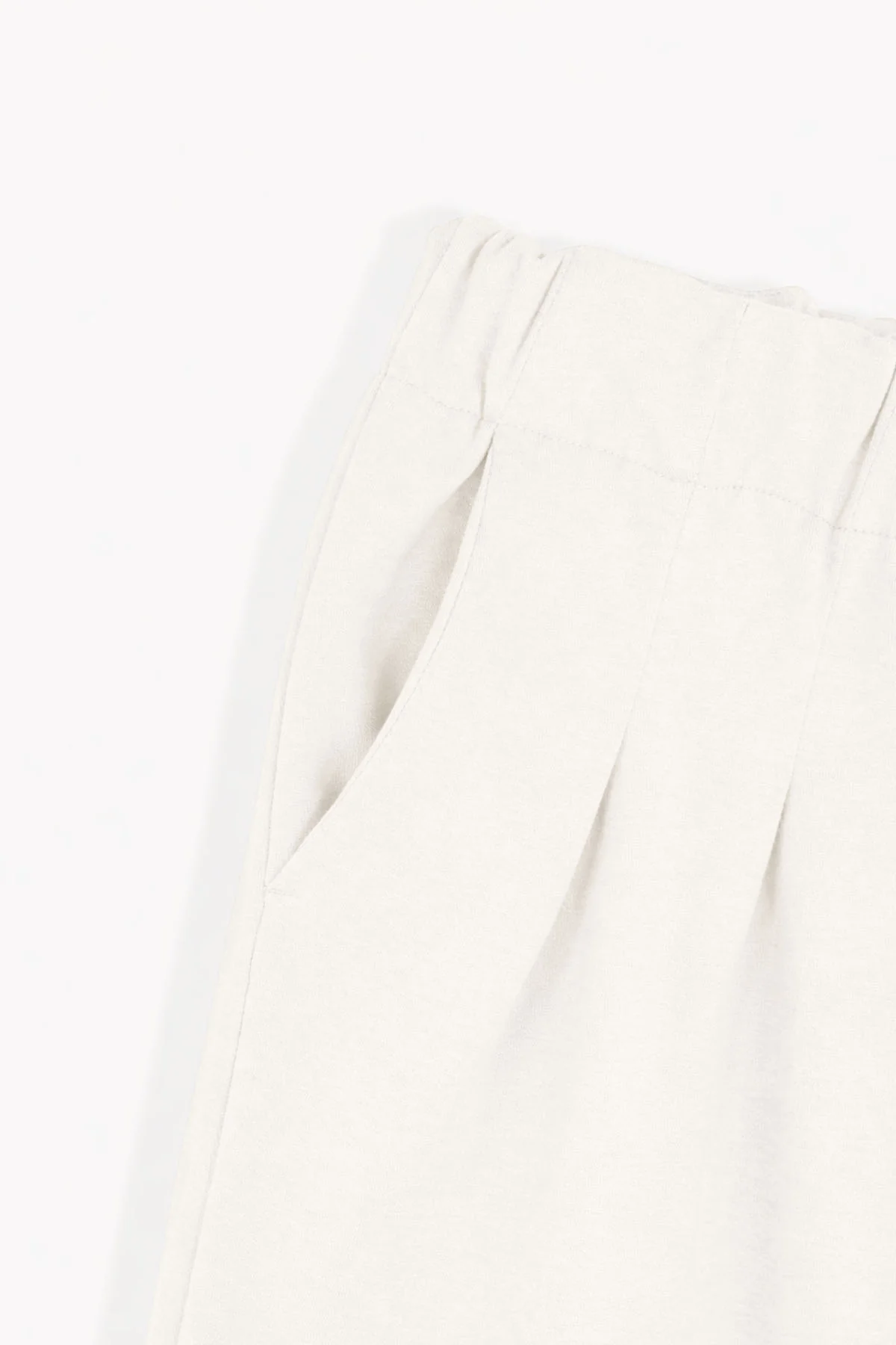 PLEATED WIDE LEG PANT DOUBLE KNIT - Image 2