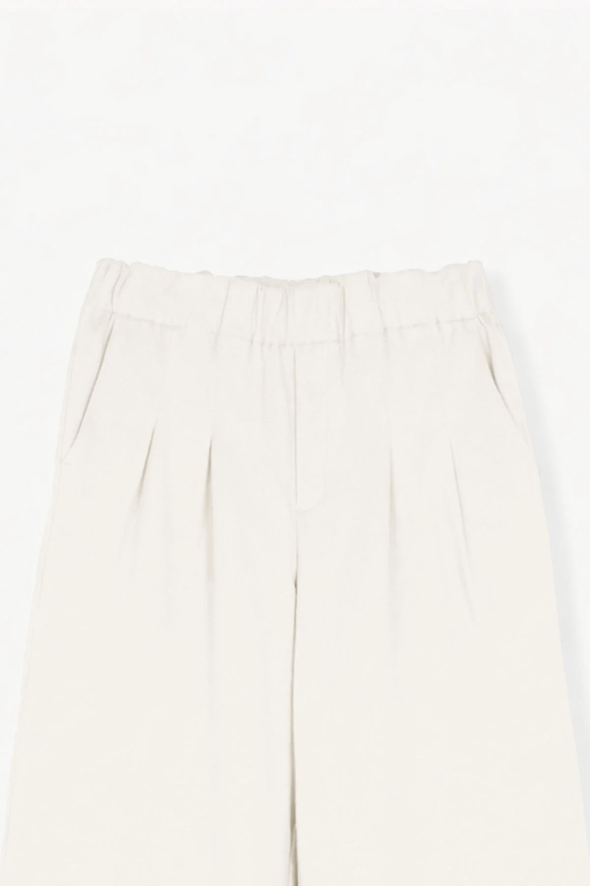 PLEATED WIDE LEG PANT DOUBLE KNIT - Image 3