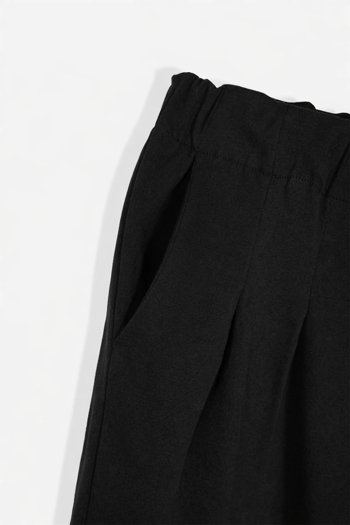 PLEATED WIDE LEG PANT-DOUBLE KNIT - Image 3