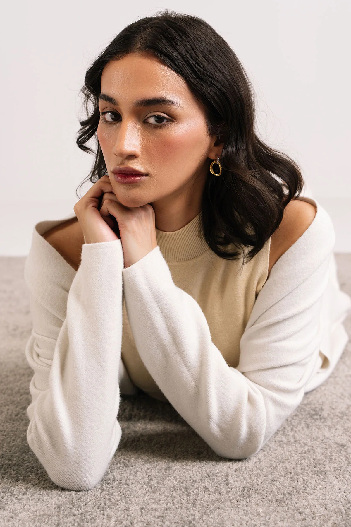 POWDER WHITE CARDIGAN - KNIT WEAR - Image 4