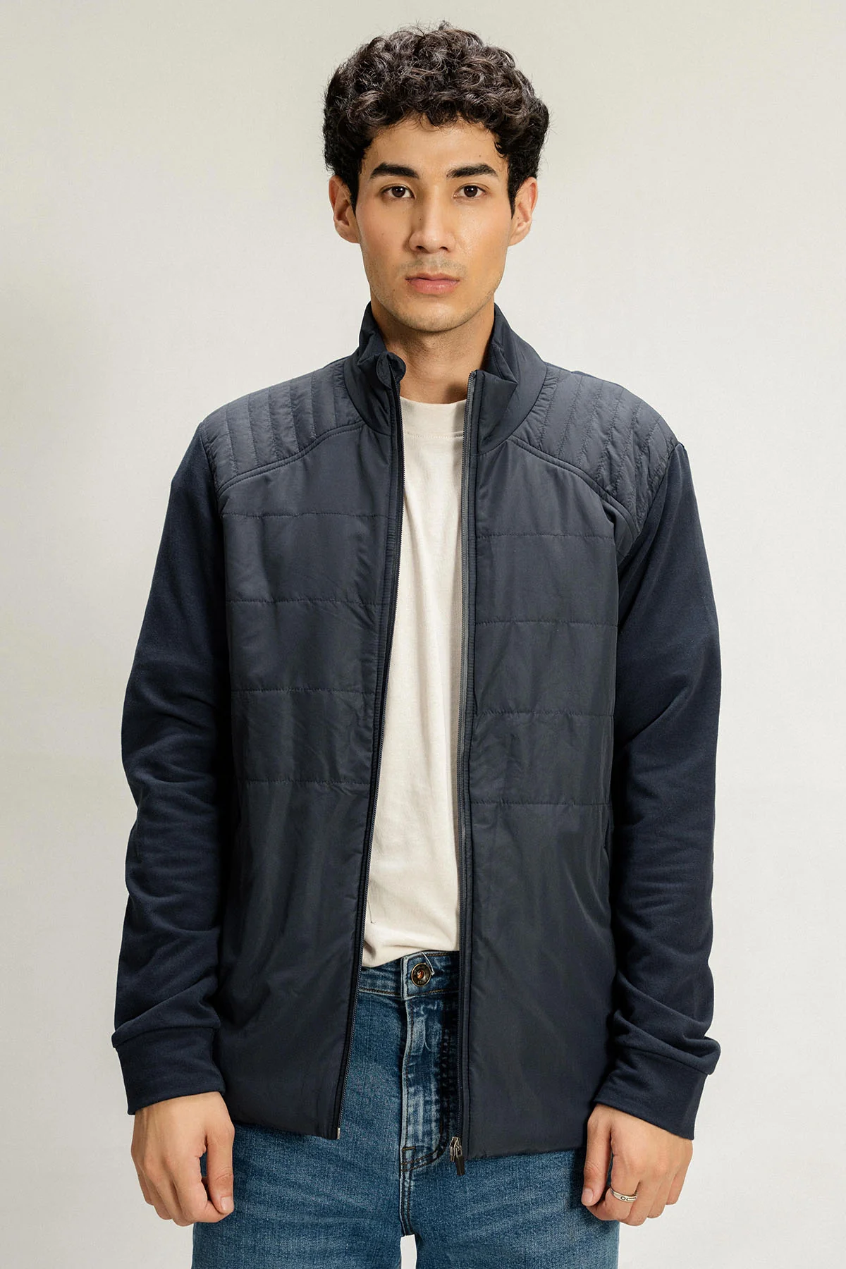 KNIT SLEEVES PUFFER JACKET - Image 6