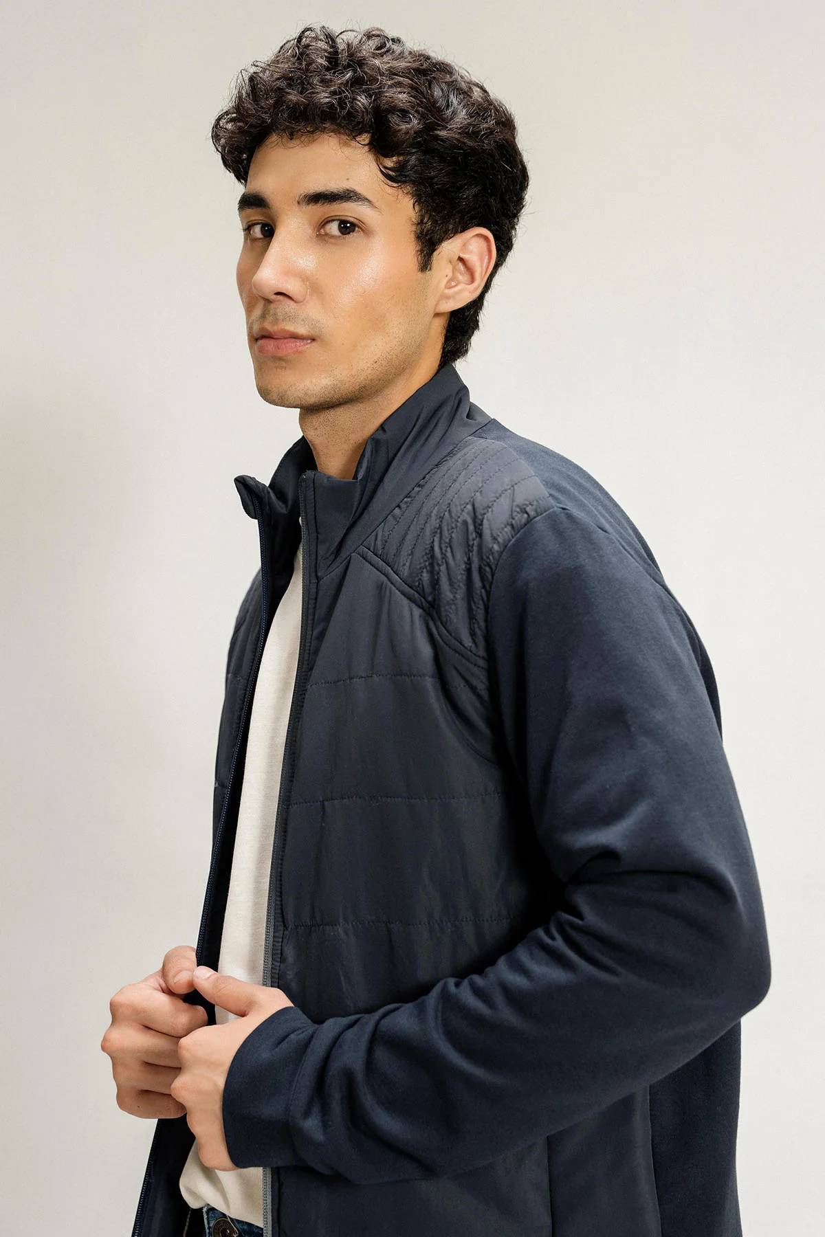 KNIT SLEEVES PUFFER JACKET - Image 7