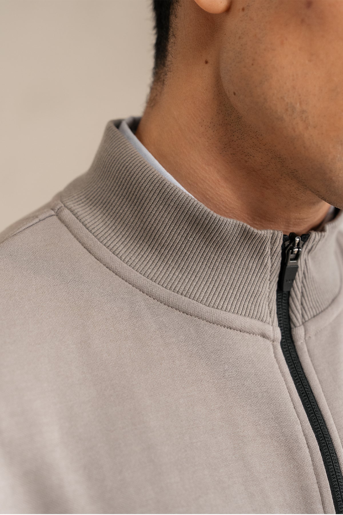QUARTER ZIP BOXY FIT SWEATSHIRT - Image 4