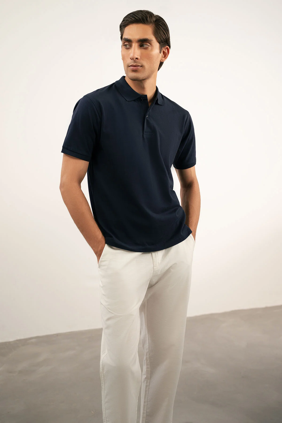 REGULAR FIT SUPIMA POLO - Image 3