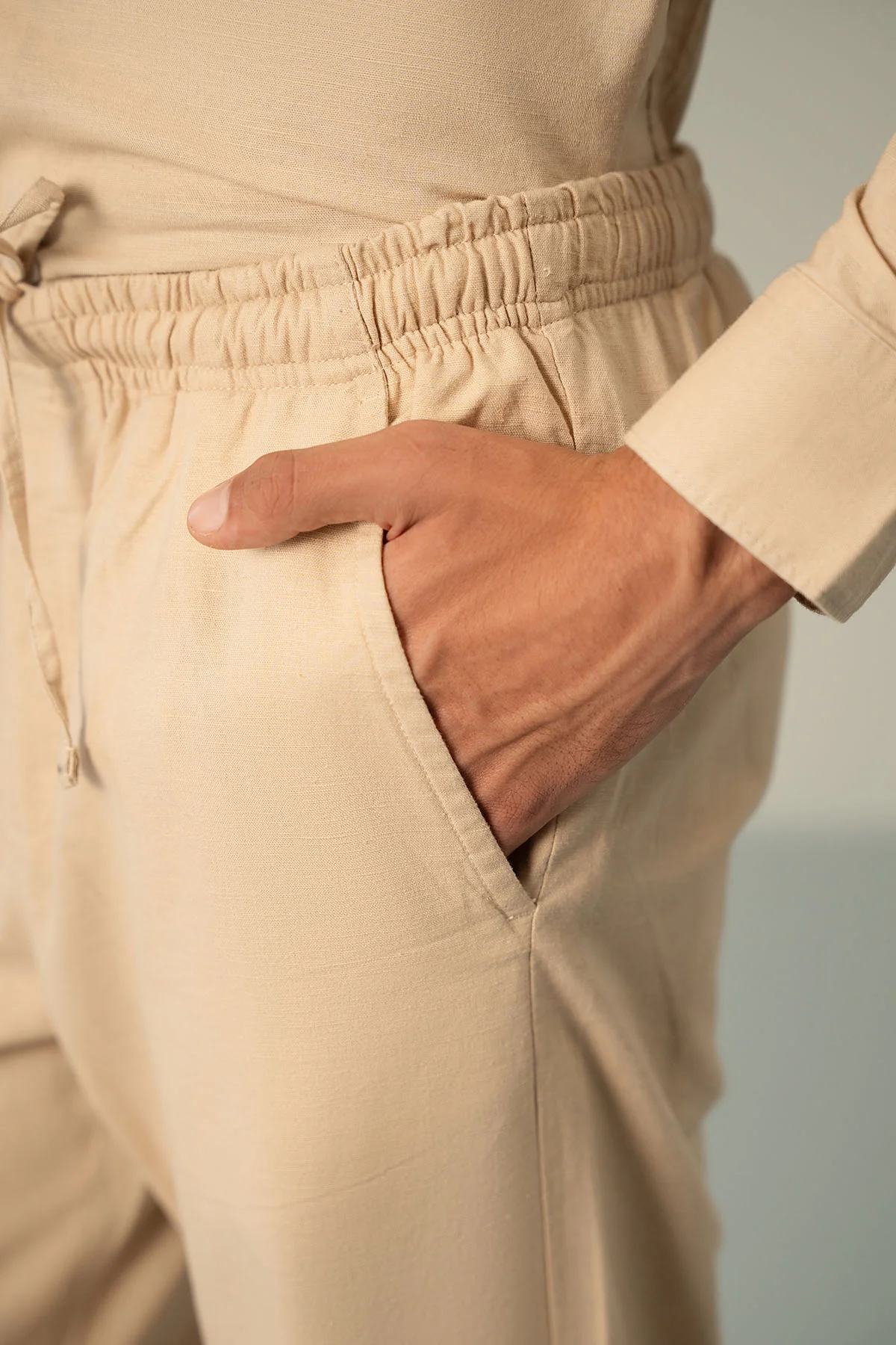 RELAXED LINEN PANTS - Image 4