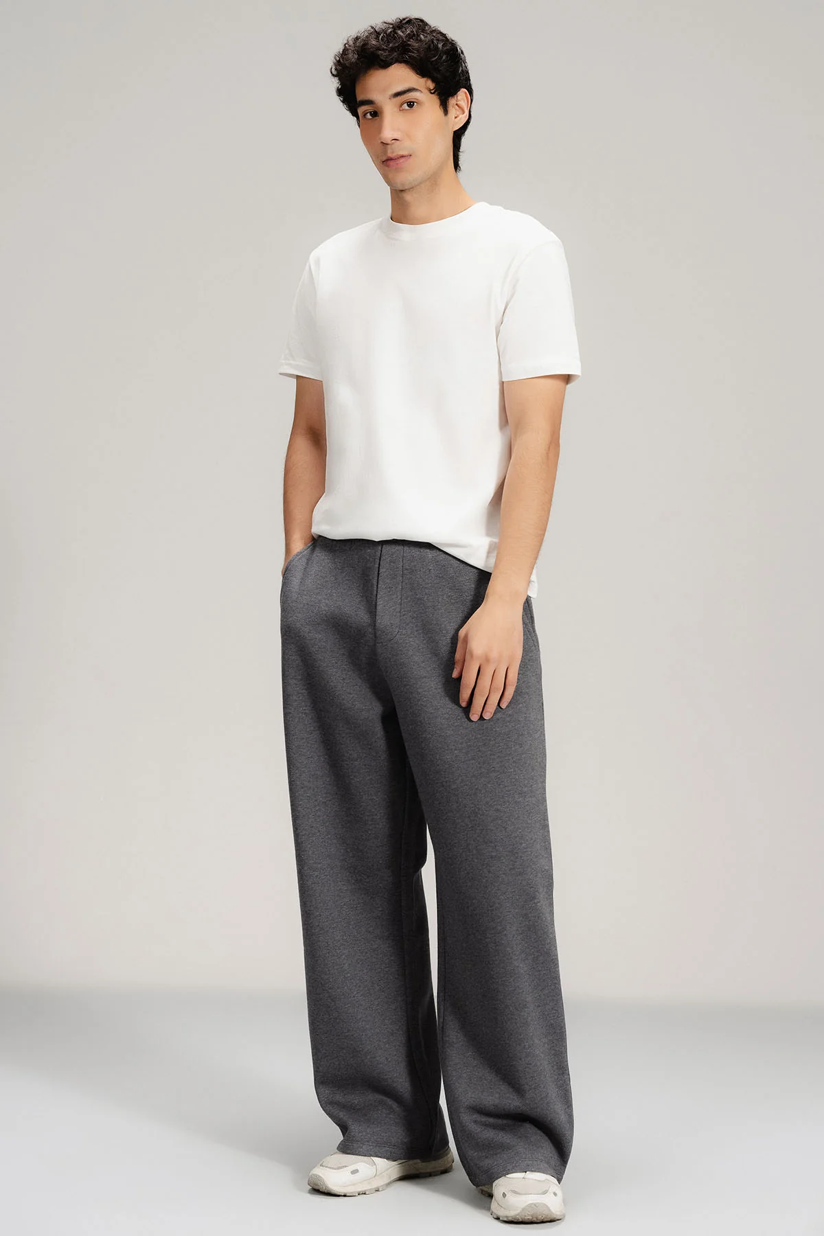 WIDE LEG PANT- PIMA FLEECE - Image 3