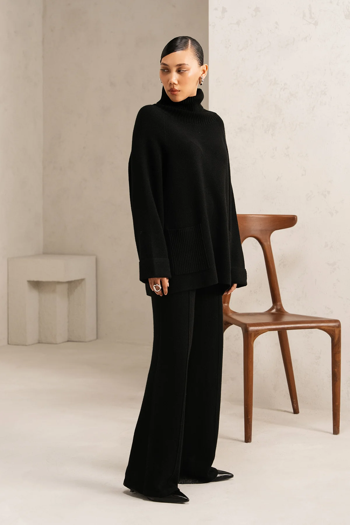 RIBBED TURTLENECK KNIT SET - Image 5