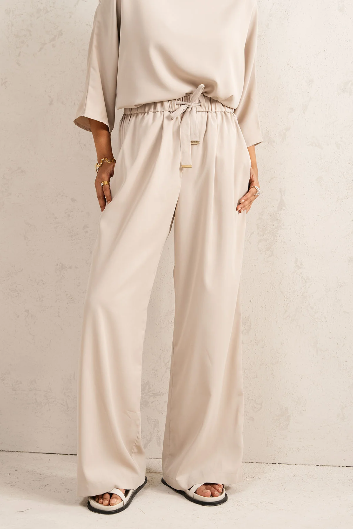SOFT DRAPE WIDE PANTS