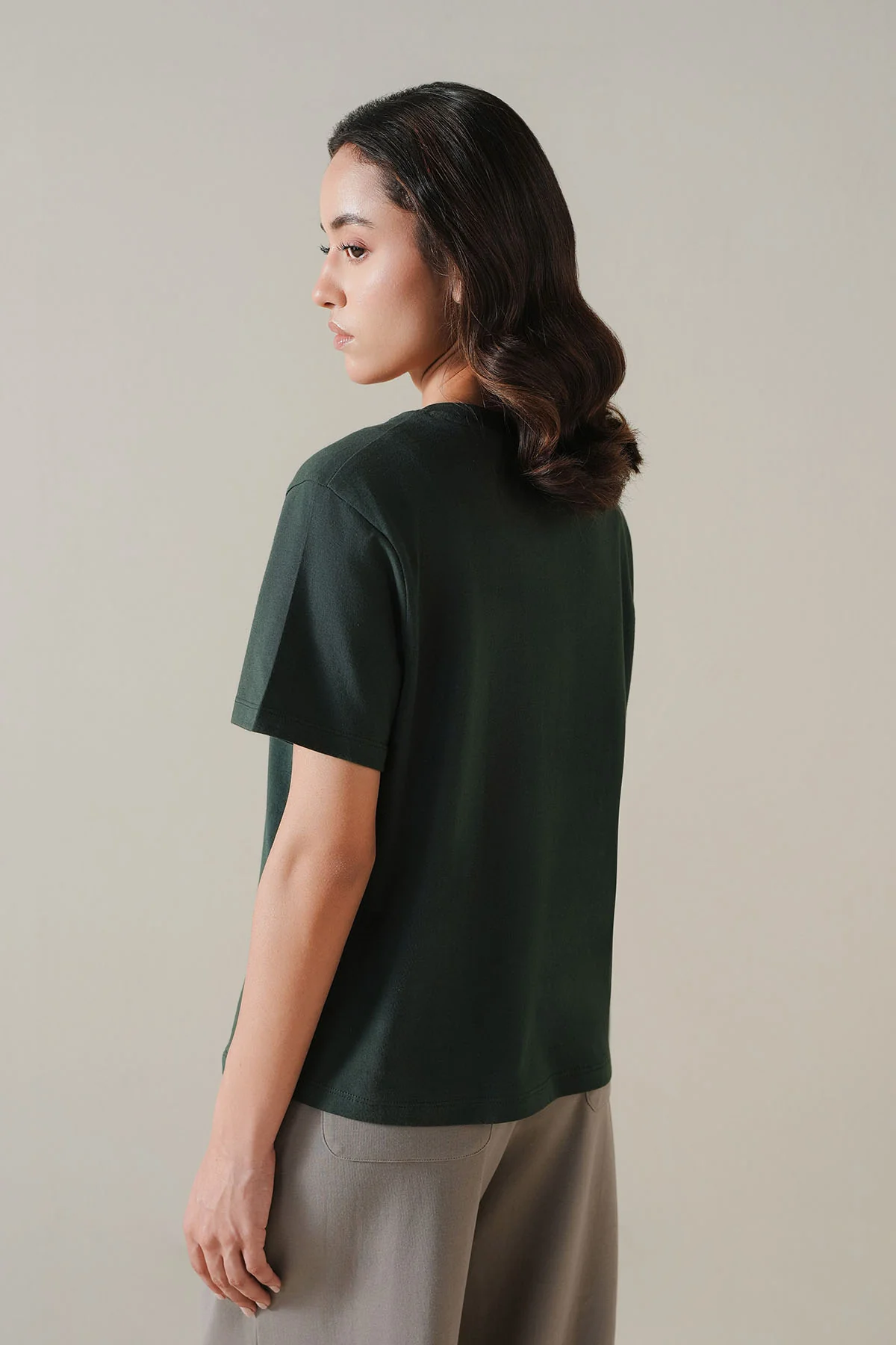 T-SHIRT V-NECK SUPIMA COTTON - Image 5