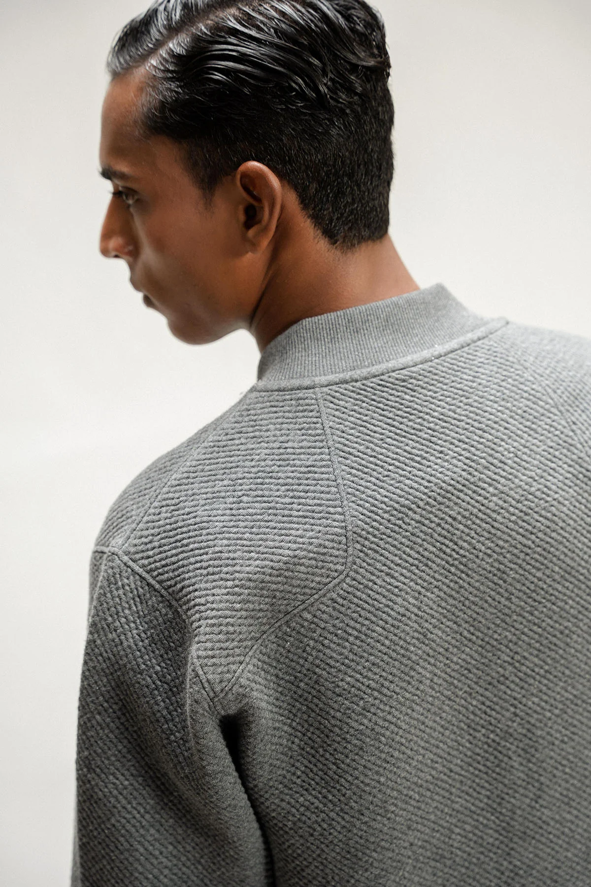 TEXTURED LUXE POCKET ZIP UP JACKET - Image 6